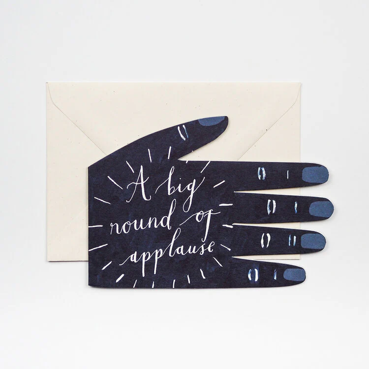 'A Big Round of Applause' Greetings Card