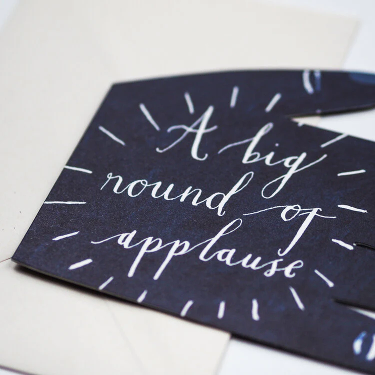 'A Big Round of Applause' Greetings Card - Image 2