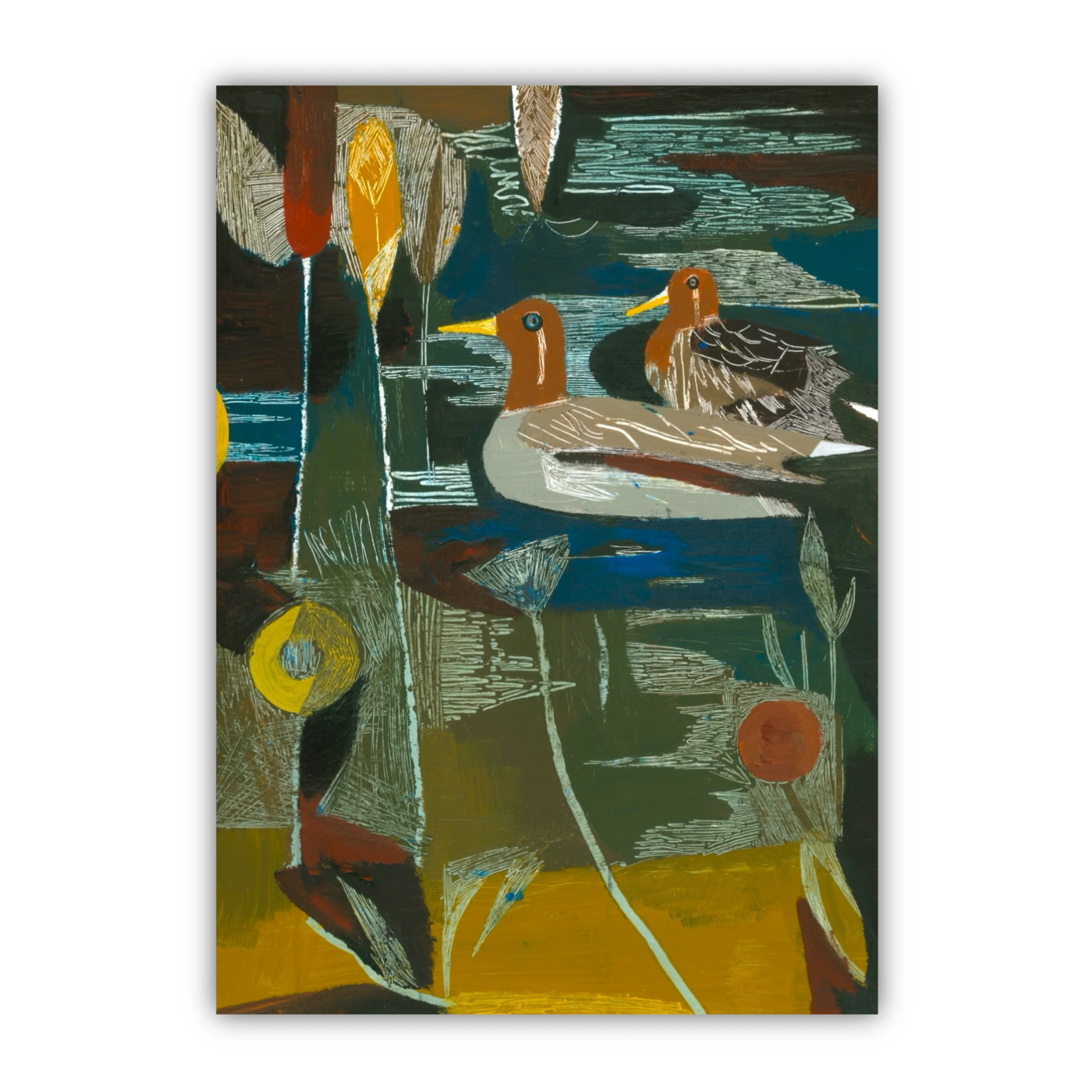 'A Morning Swim' Art Print by John Harmer - A3