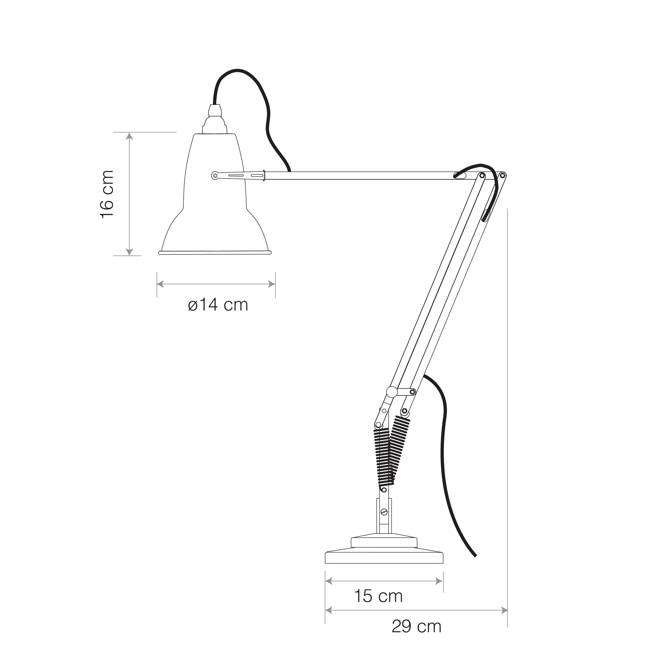 Anglepoise Original 1227 Desk Lamp - Dove Grey - Image 6