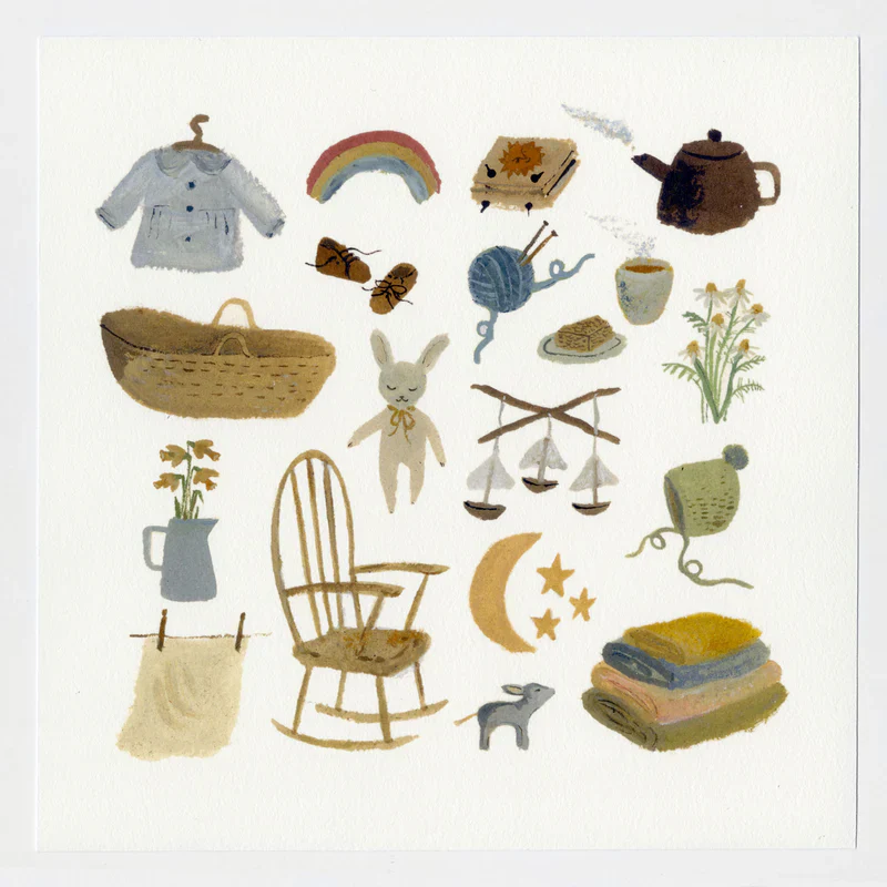 SECONDS: 'Baby Days' Nursery Art Print