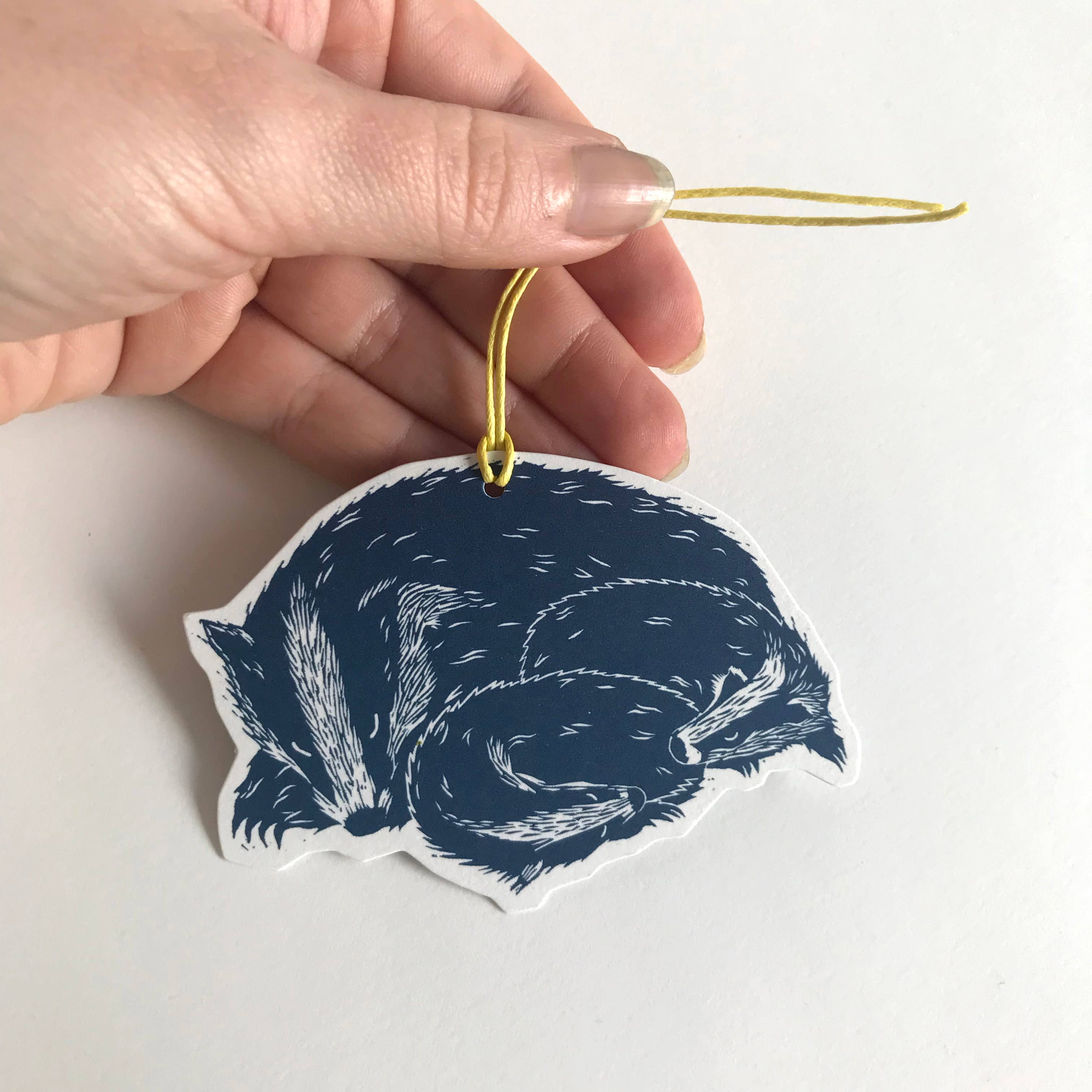 'Badger Amongst the Brambles' Die Cut Fold-Out Greetings Card - Image 6
