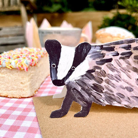 'Badger' Die Cut Greetings Card - Image 2