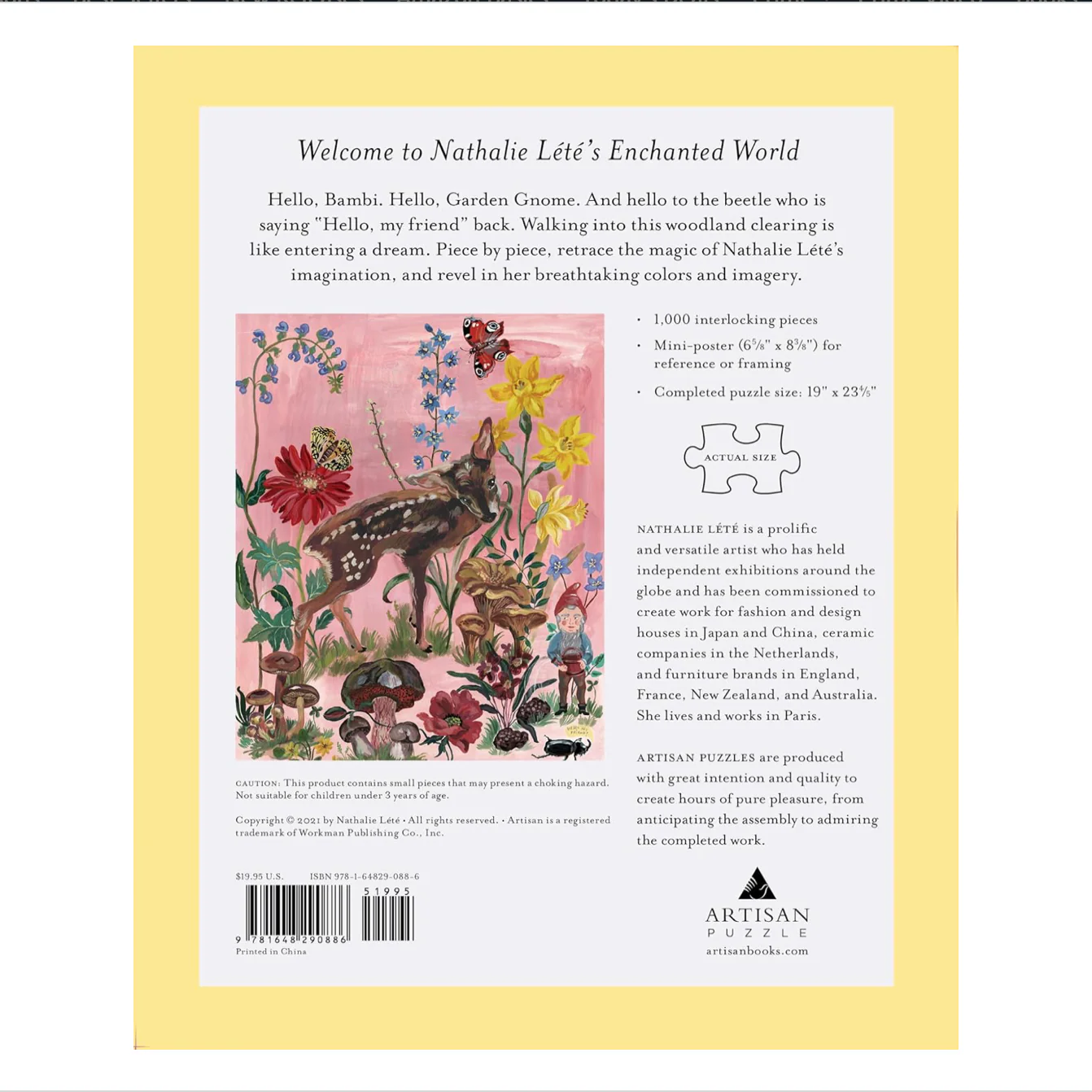 Bambi - 1000 Piece Jigsaw Puzzle - Image 2