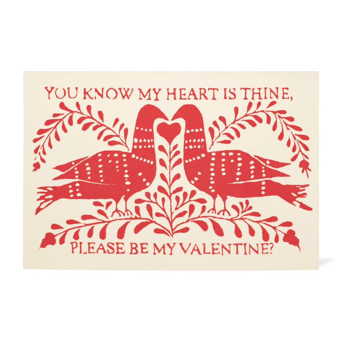 'Be My Valentine' Greetings Card