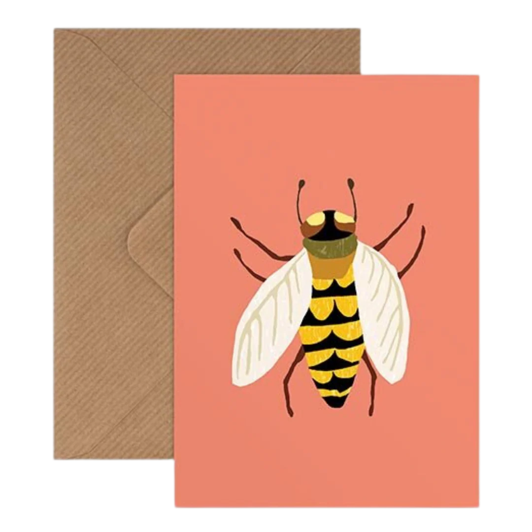 'Bee' - Mini Greetings Card