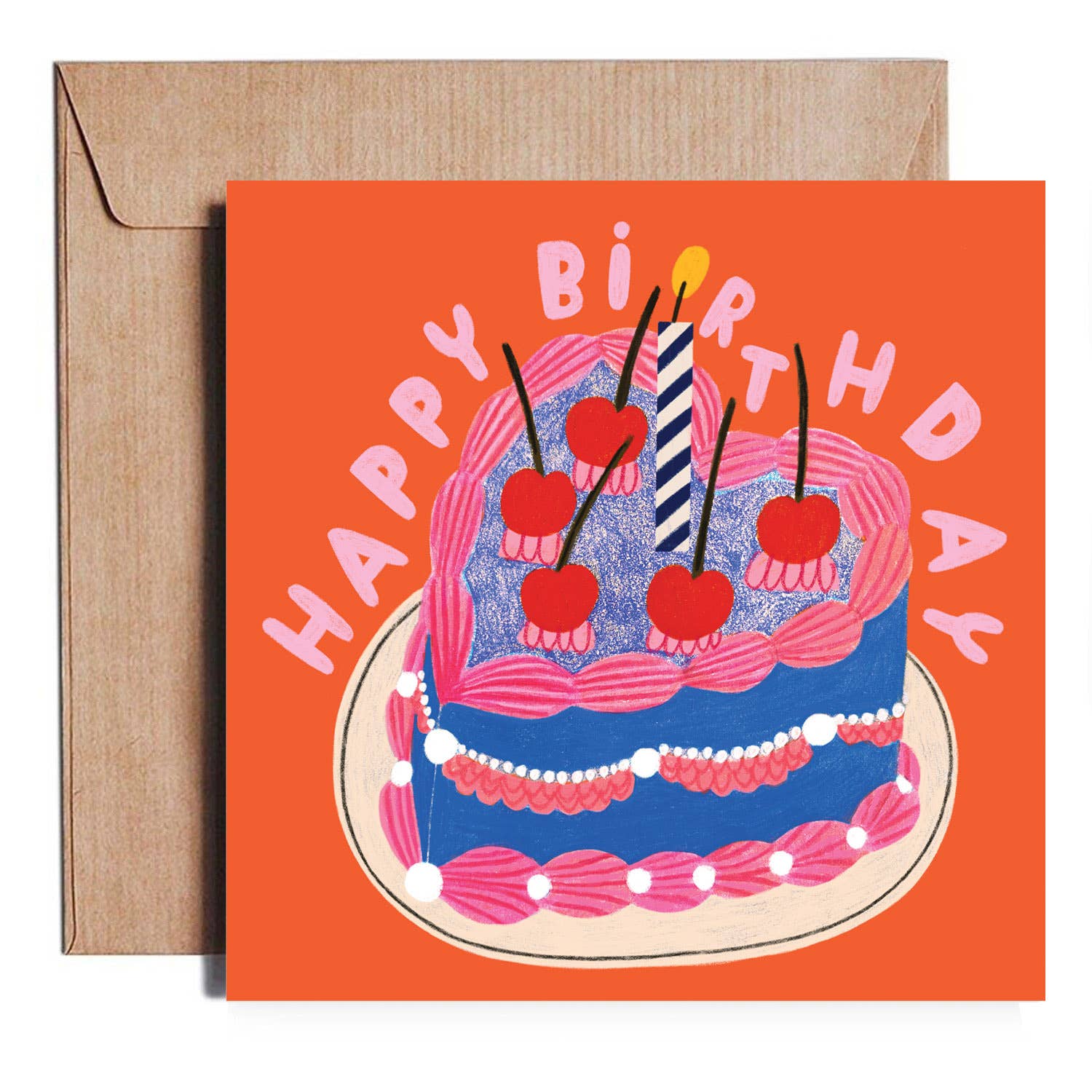 'Birthday Cake' Greetings Card
