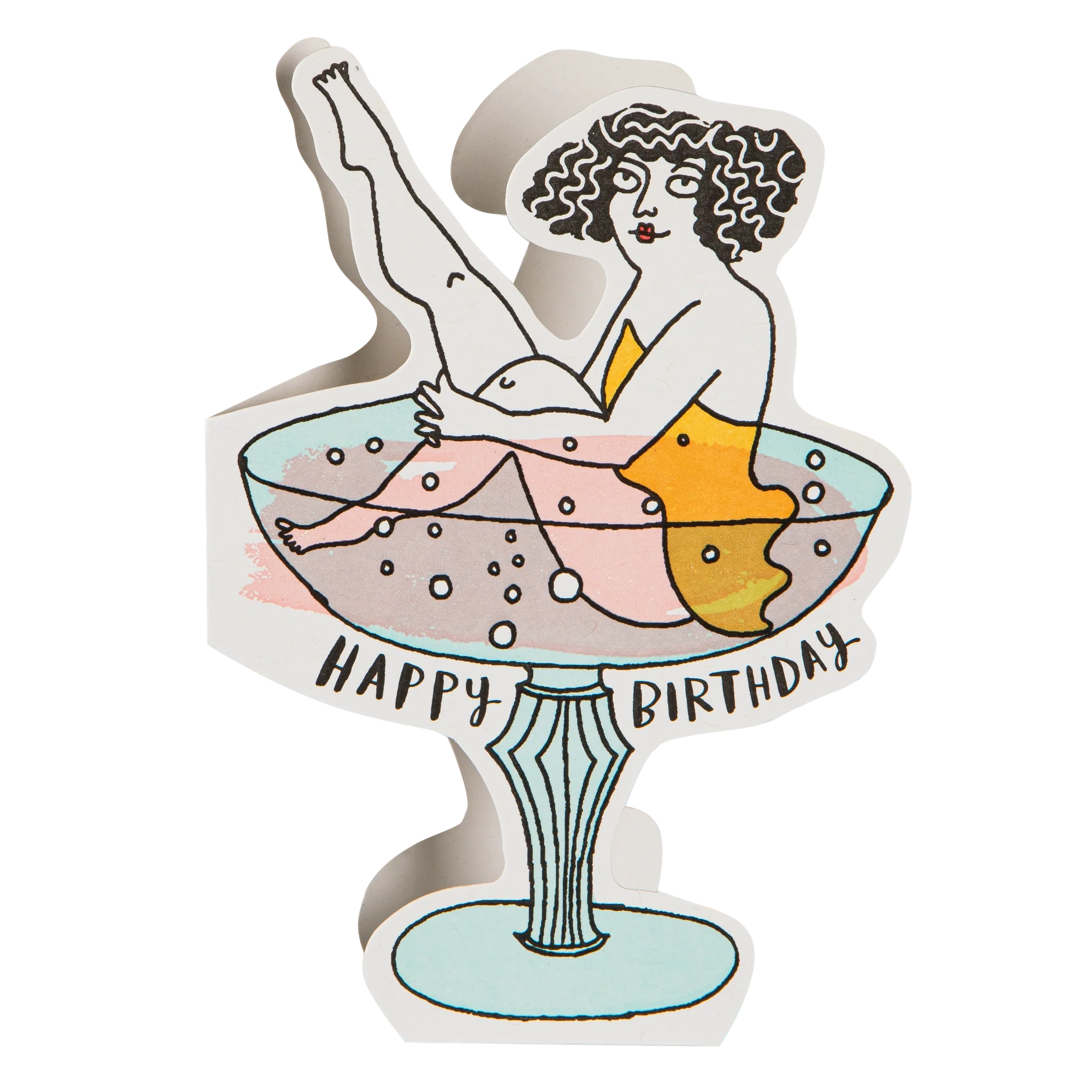 'Birthday Cocktail' Greetings Card