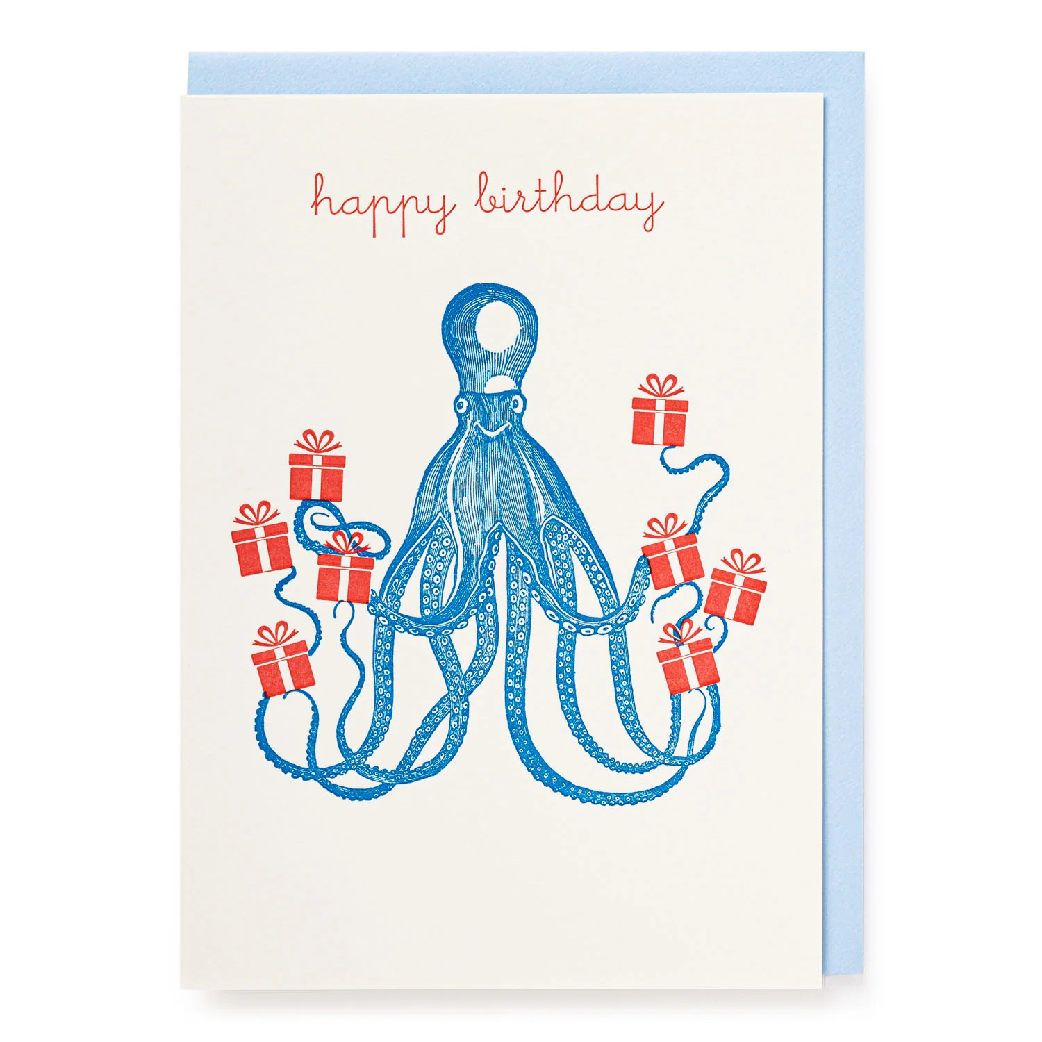 'Birthday Octopus' Greetings Card