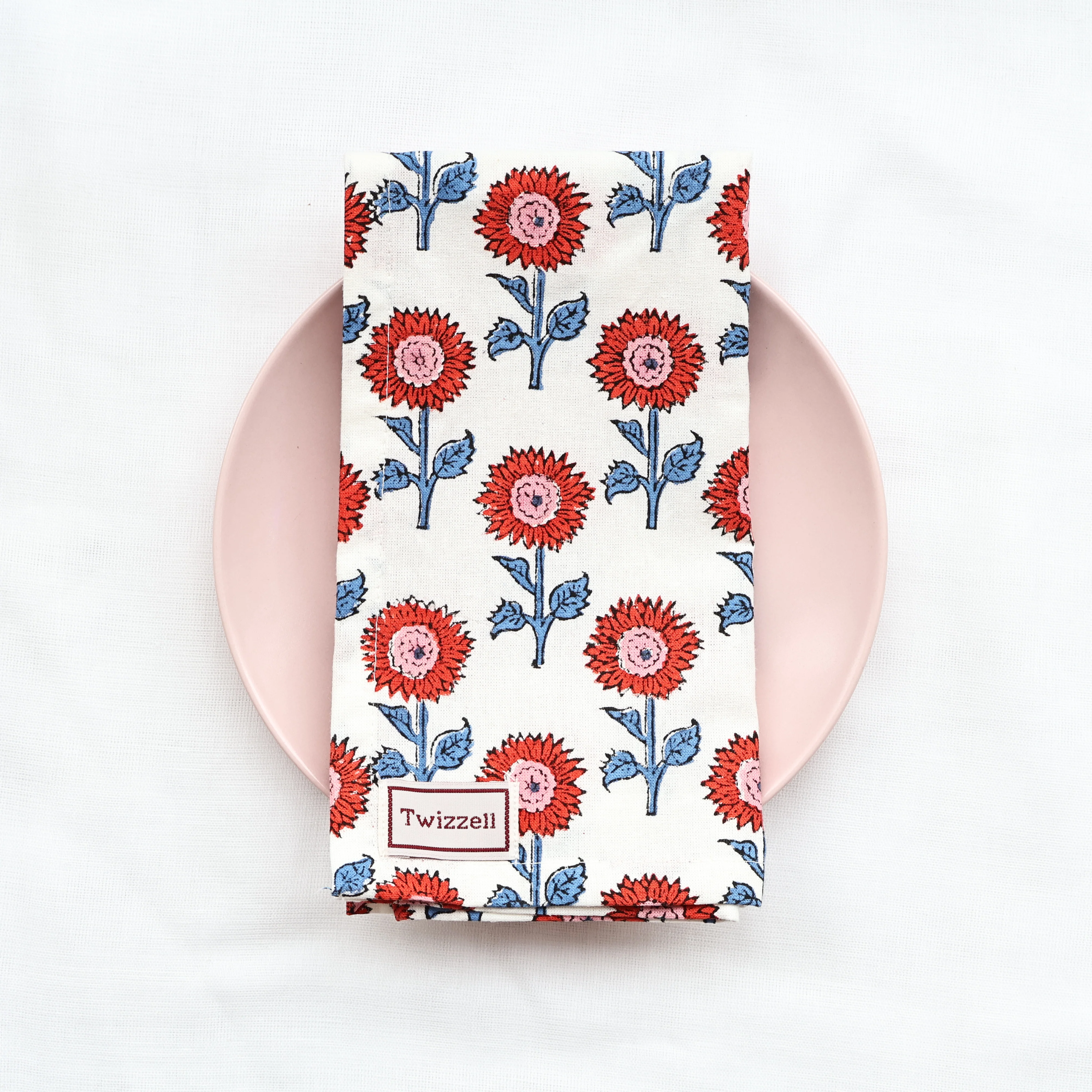 Block Print Napkins - Set of 4 - Image 4