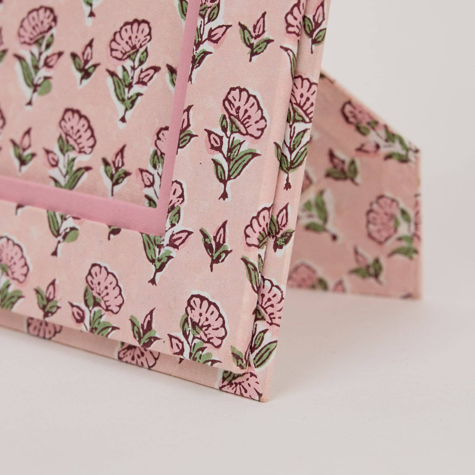 Block Printed Picture Frame - Ditsy Floral Blush - Image 2