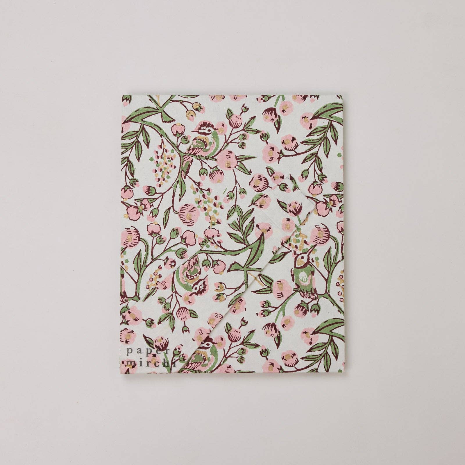 Block Printed Picture Frame - Song Birds Blush - Image 5