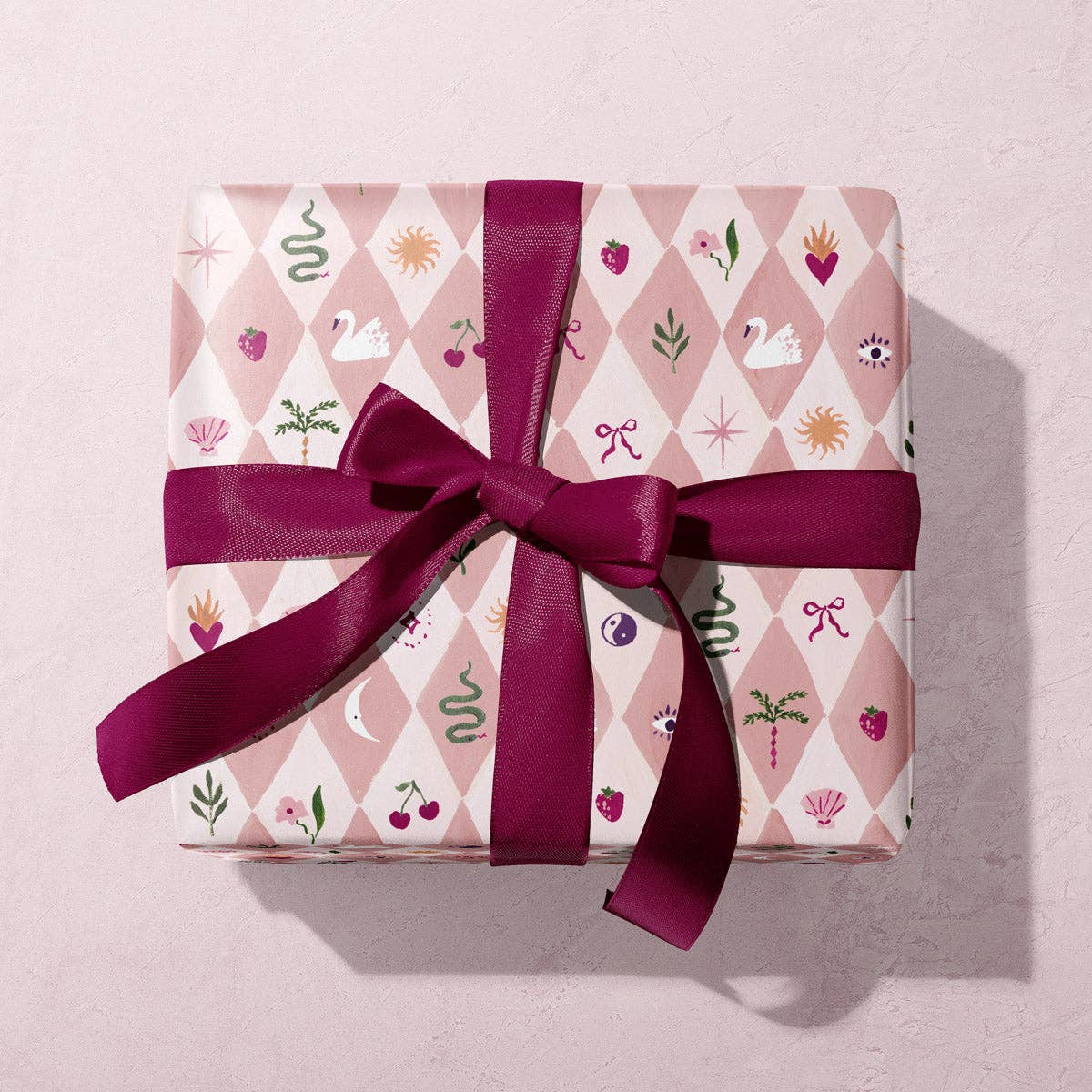 'Blush Harlequin' Wrapping Paper