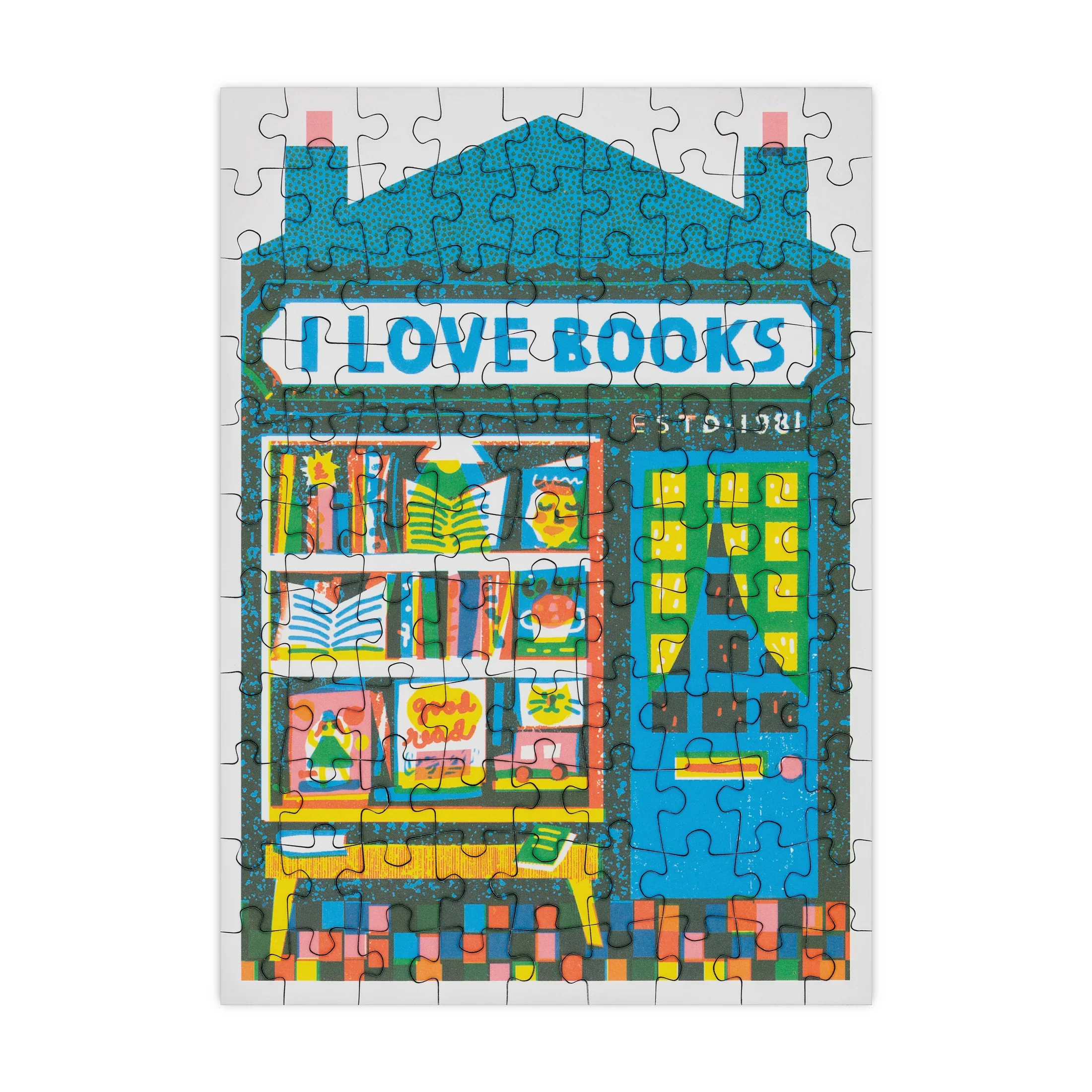 Book Shop - 99 Piece Mini Jigsaw - Happily Puzzles - Image 2
