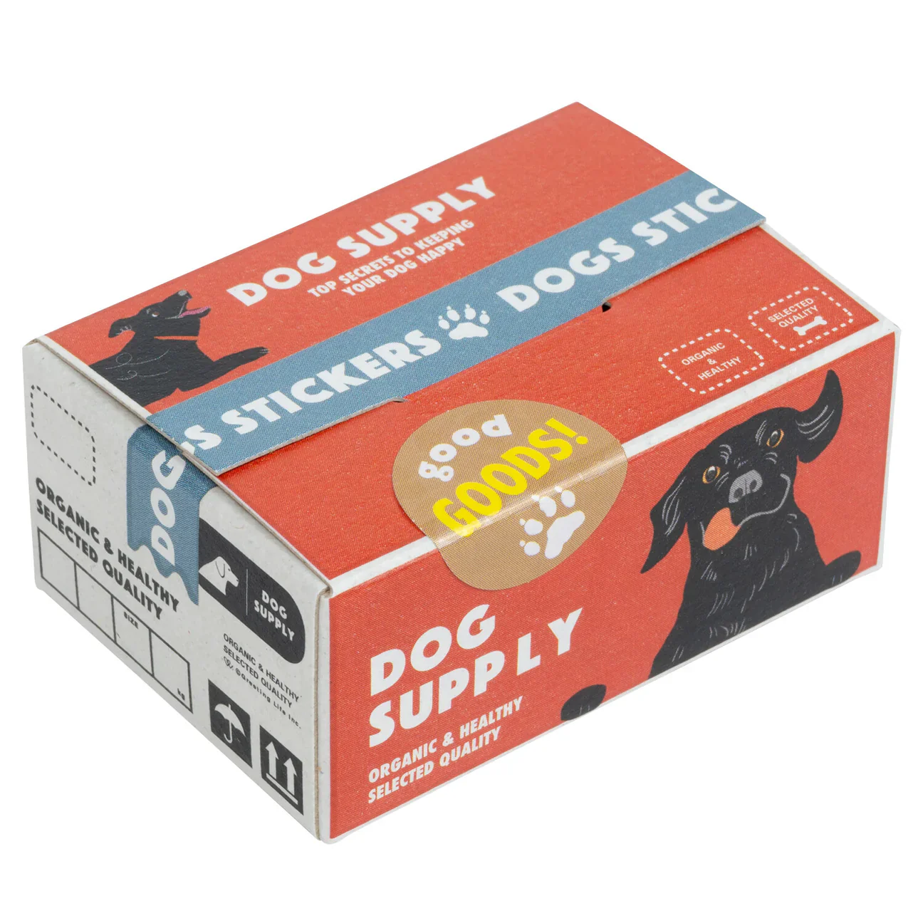 Box of Dog Supplies Stickers