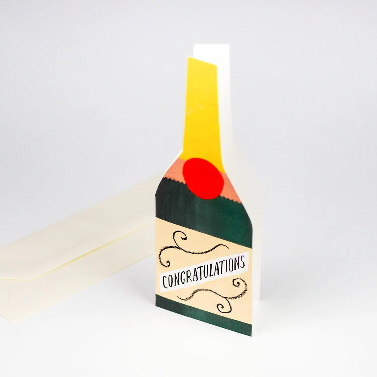 'Champagne' Greetings Card - Image 3