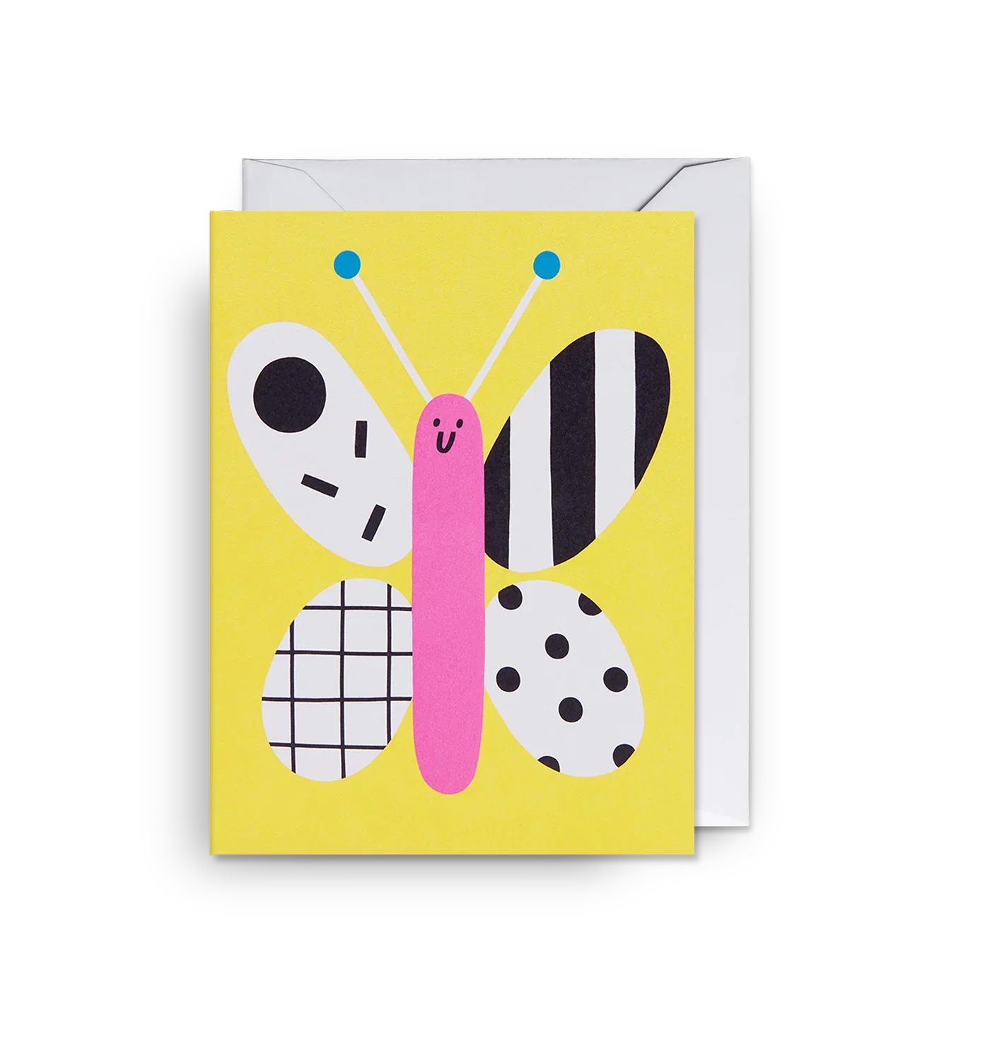 'Cheerful Butterfly' Mini Greetings Card
