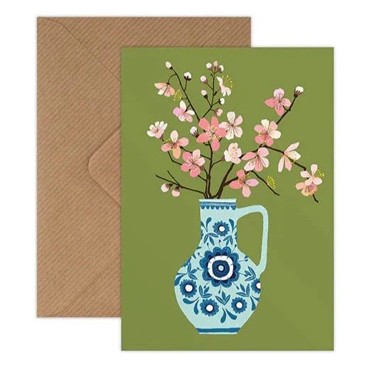 'Cherry Blossom' Greetings Card