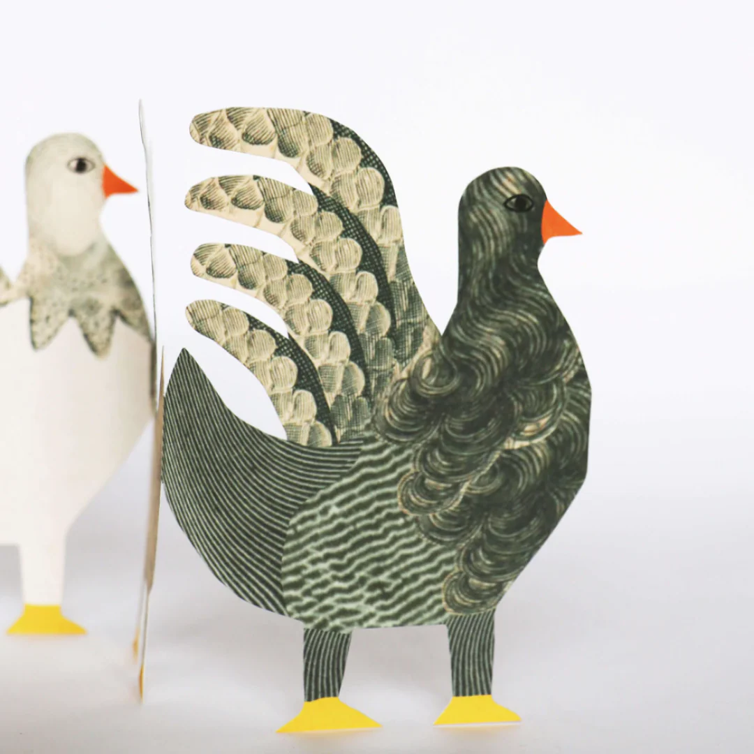 'Chickens' Fold-Out Greetings Card - Image 5