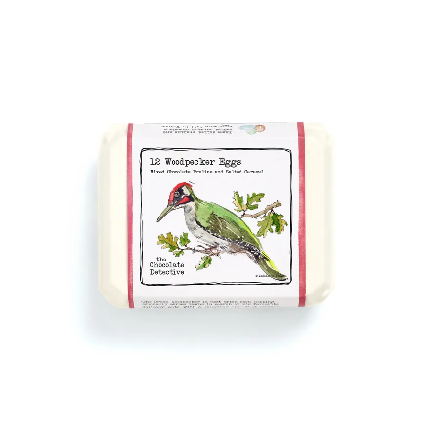 Chocolate Woodpecker Eggs (Box of 12)
