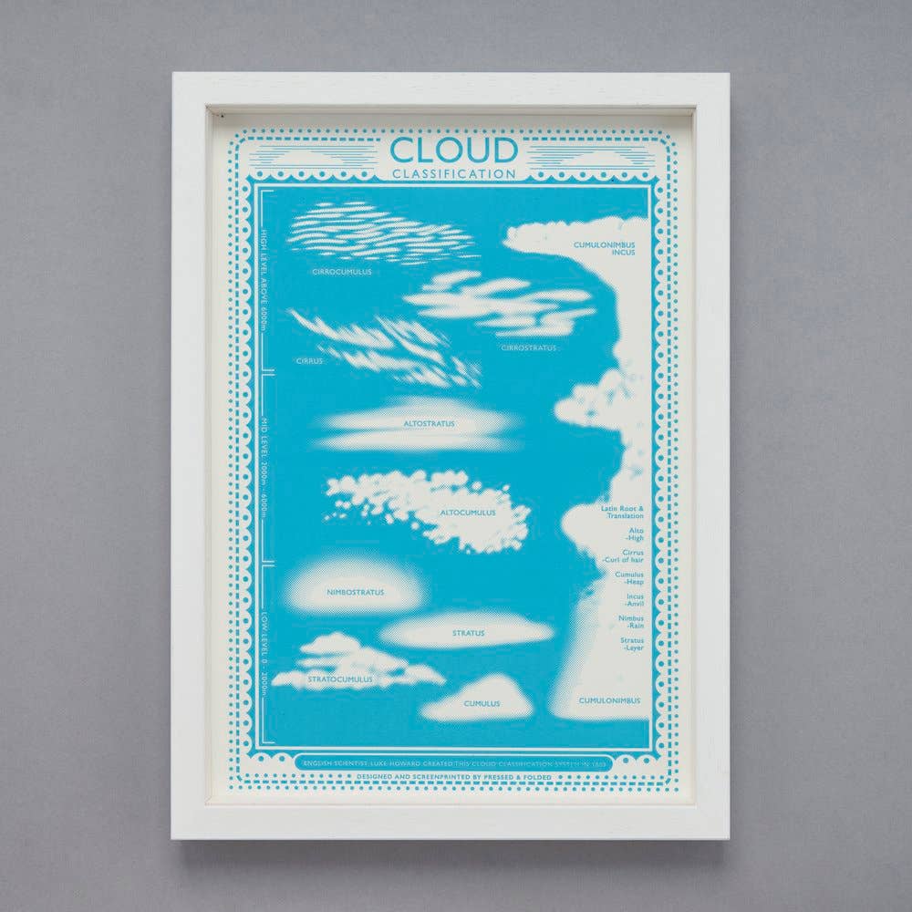 'Clouds' A3 Screen Print - Image 4