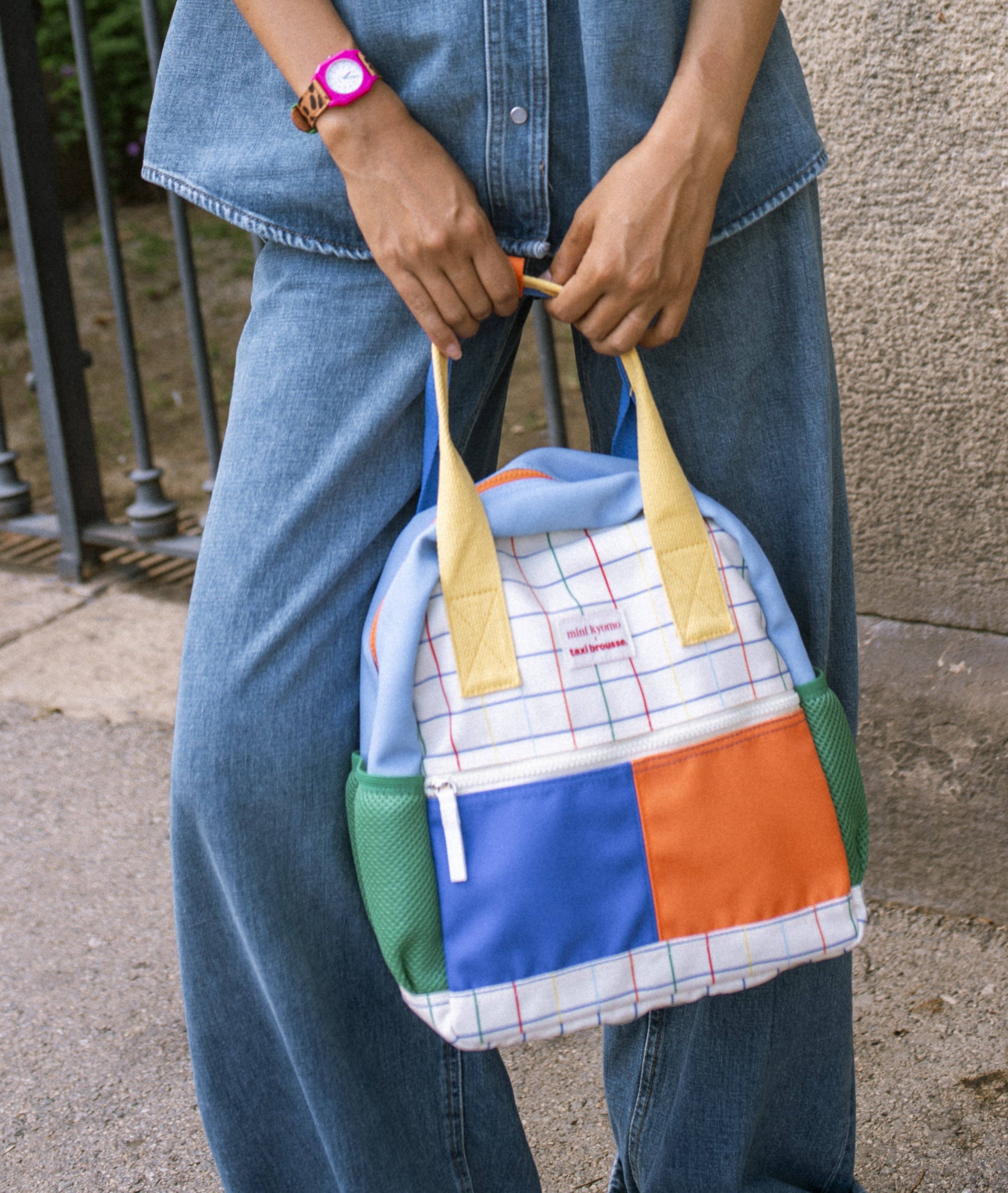 Mini Kyomo x Taxi Brousse 'Colour Block' Backpack - Image 2