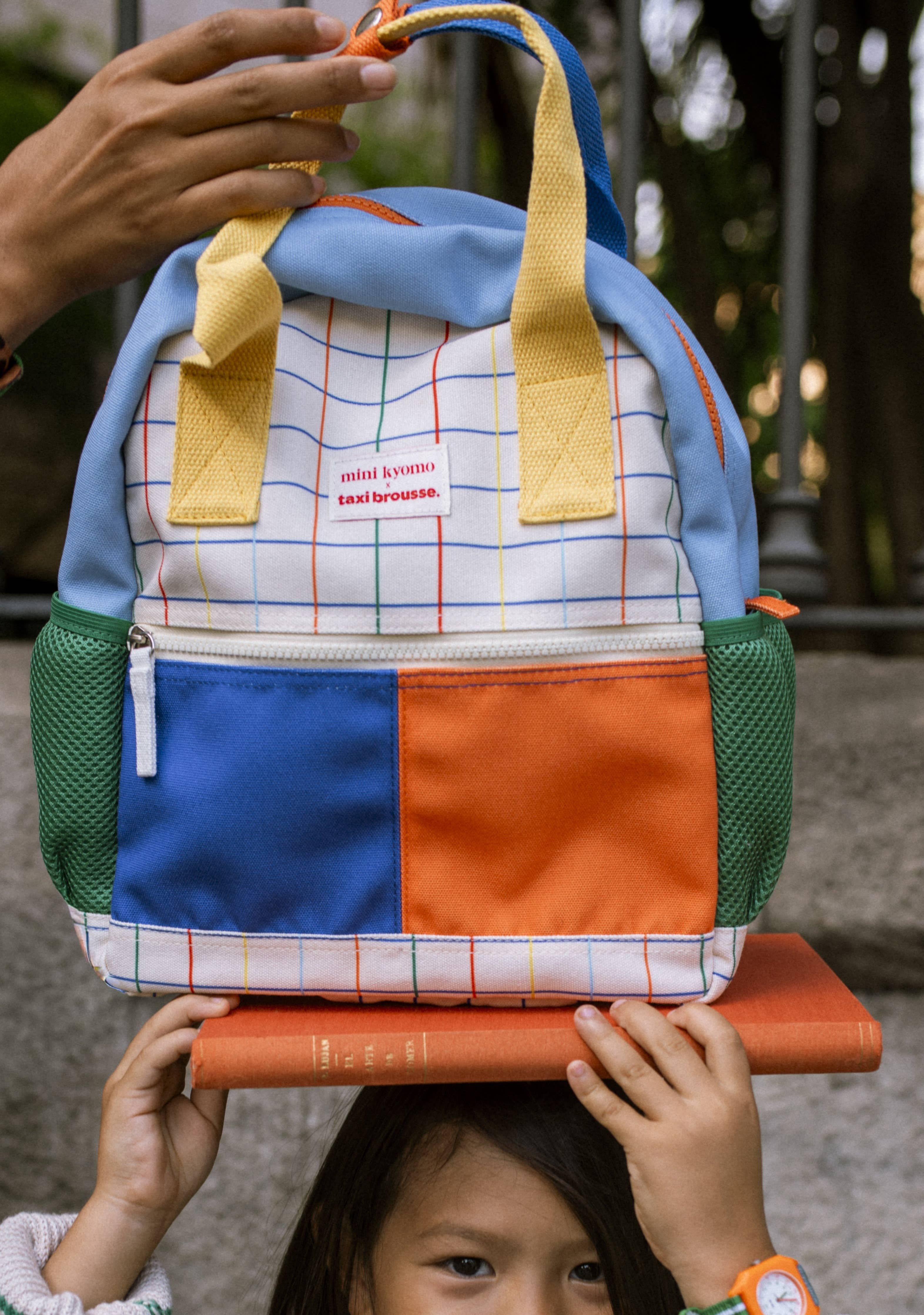 Mini Kyomo x Taxi Brousse 'Colour Block' Backpack - Image 4