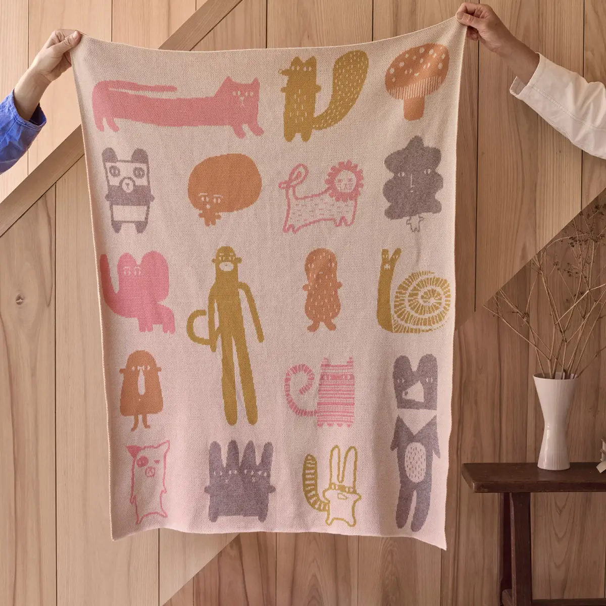 Creatures Cotton Mini Blanket by Donna Wilson - Image 2