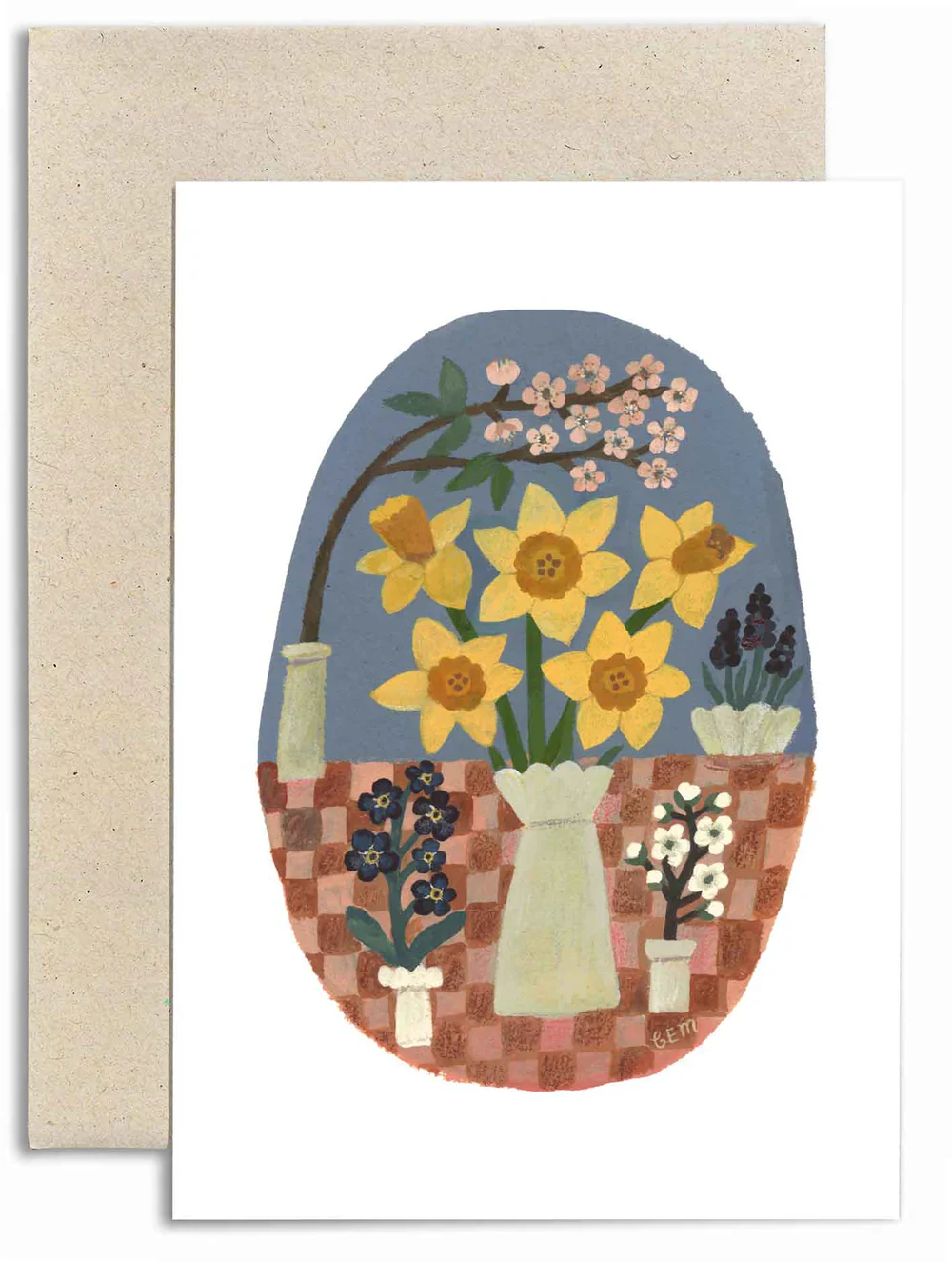 'Daffodils on the Table' Greetings Card