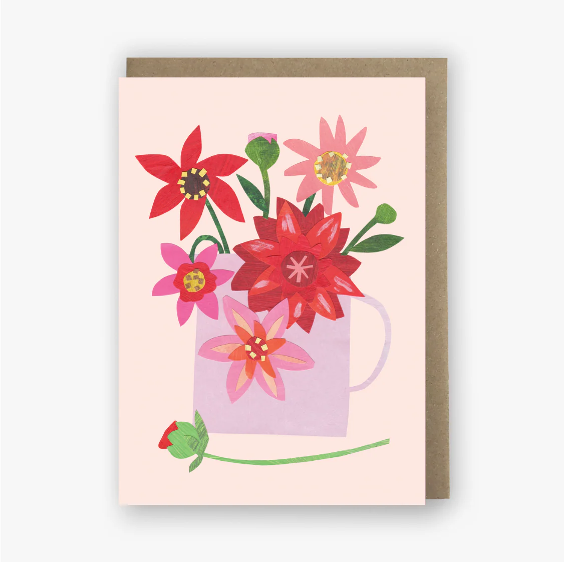'Dahlia' Greetings Card