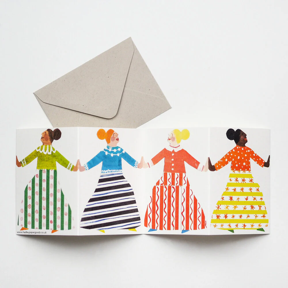 'Dancers' Fold-Out Greetings Card