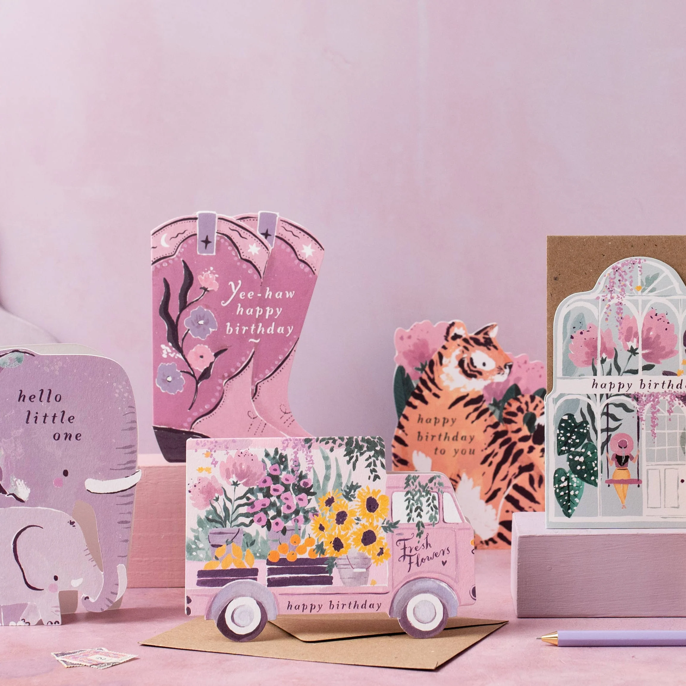'Elephant New Baby' Greetings Card - Image 3