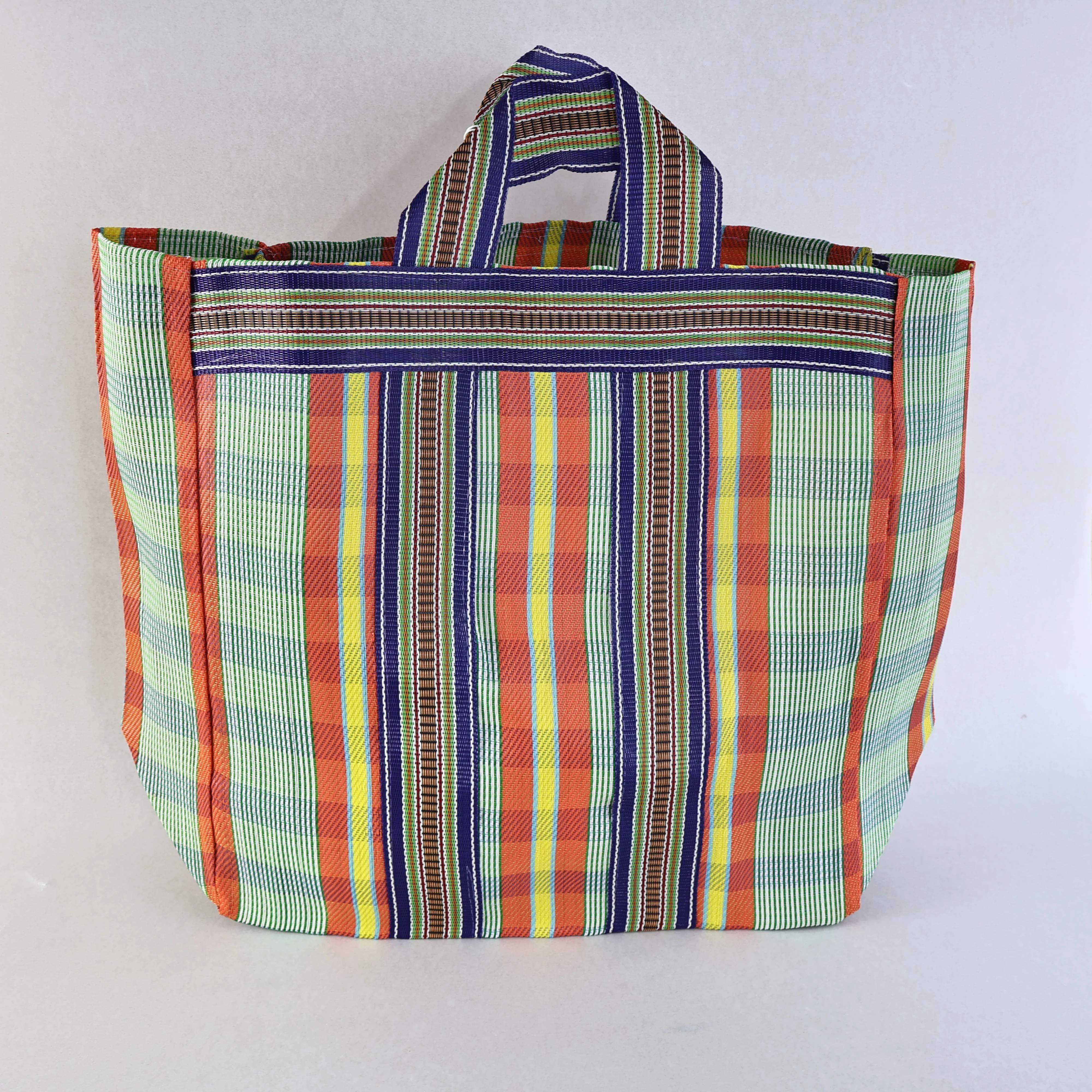 Fairtrade Nylon Striped Large Bag