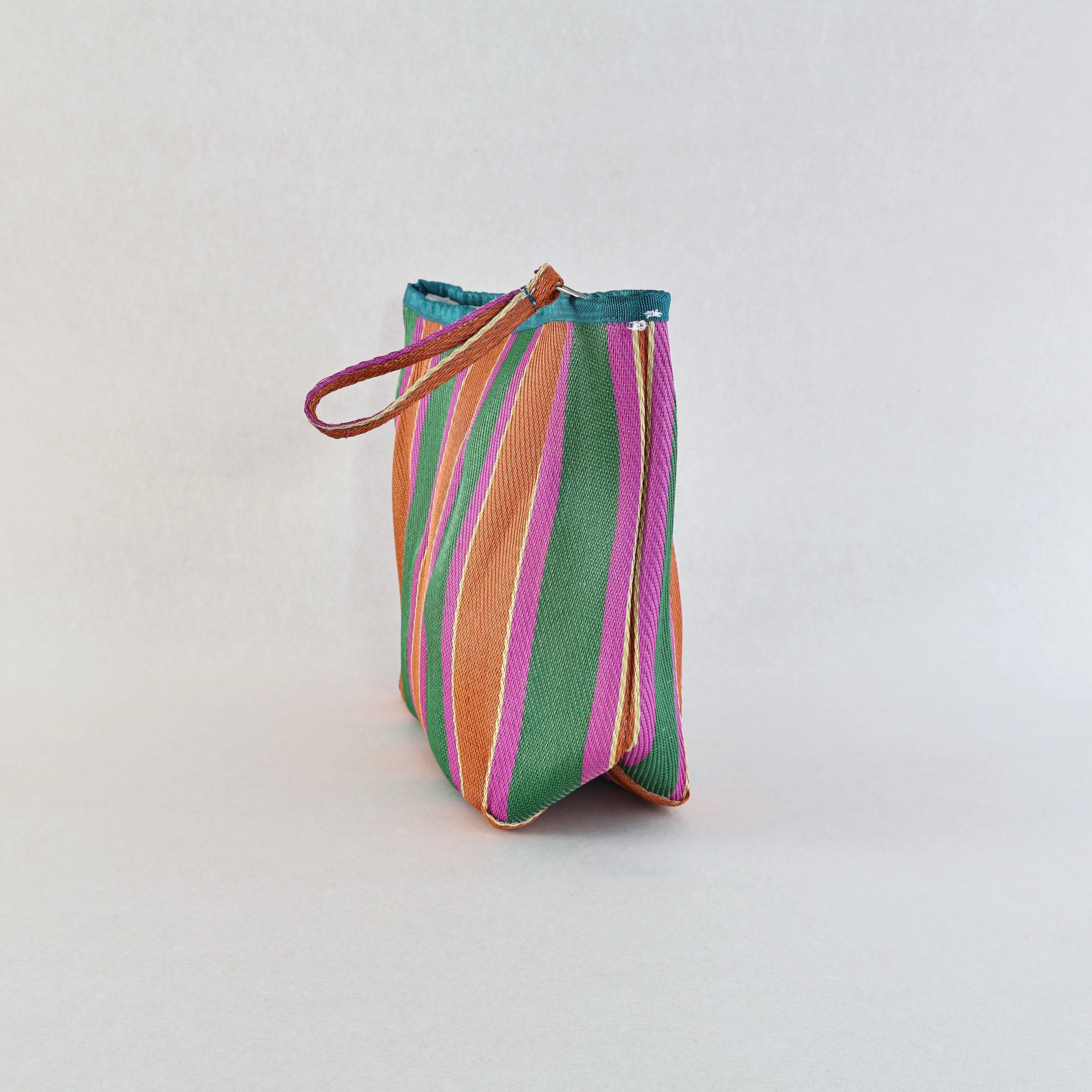 Fairtrade Nylon Striped Pouch - Image 2