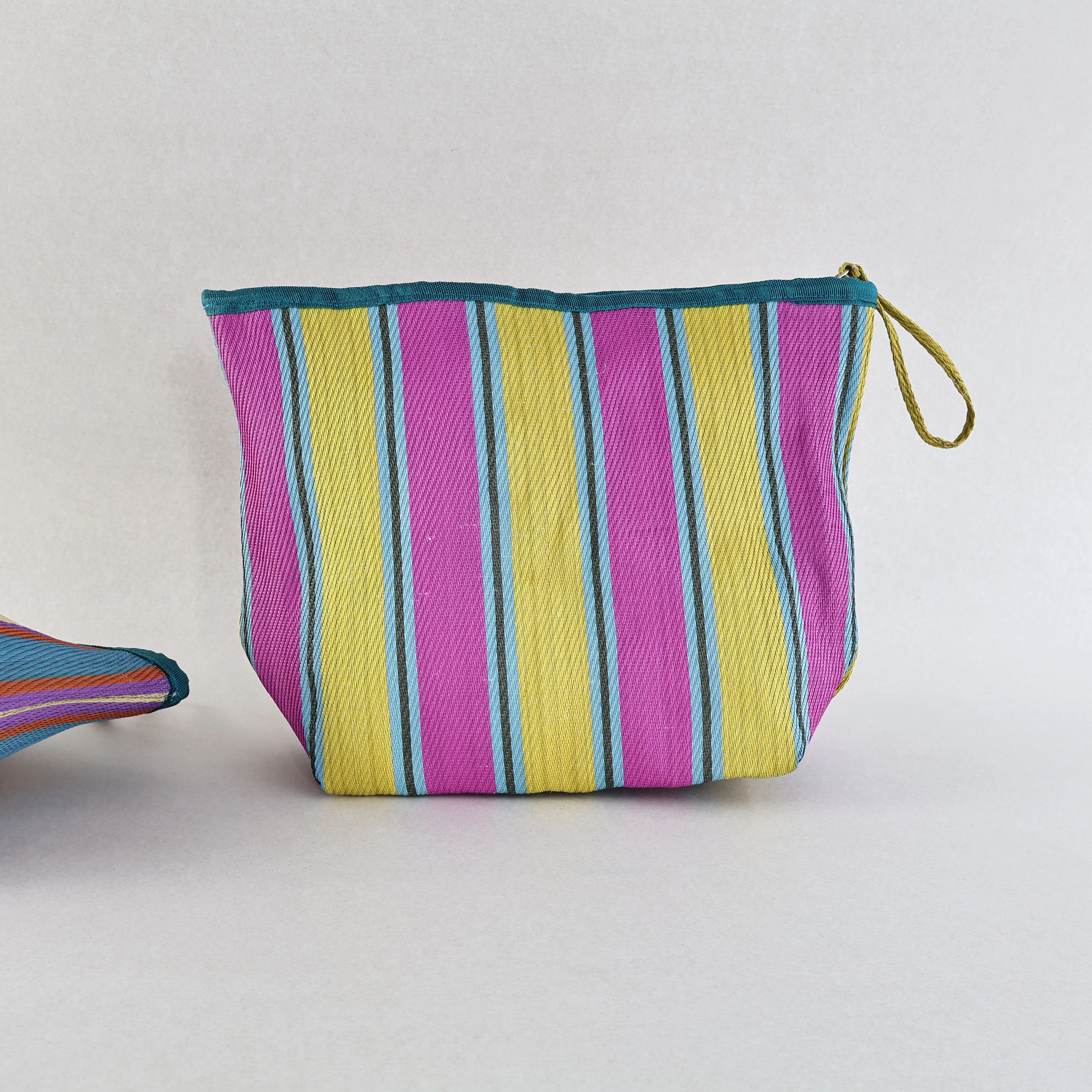Fairtrade Nylon Striped Pouch - Image 6