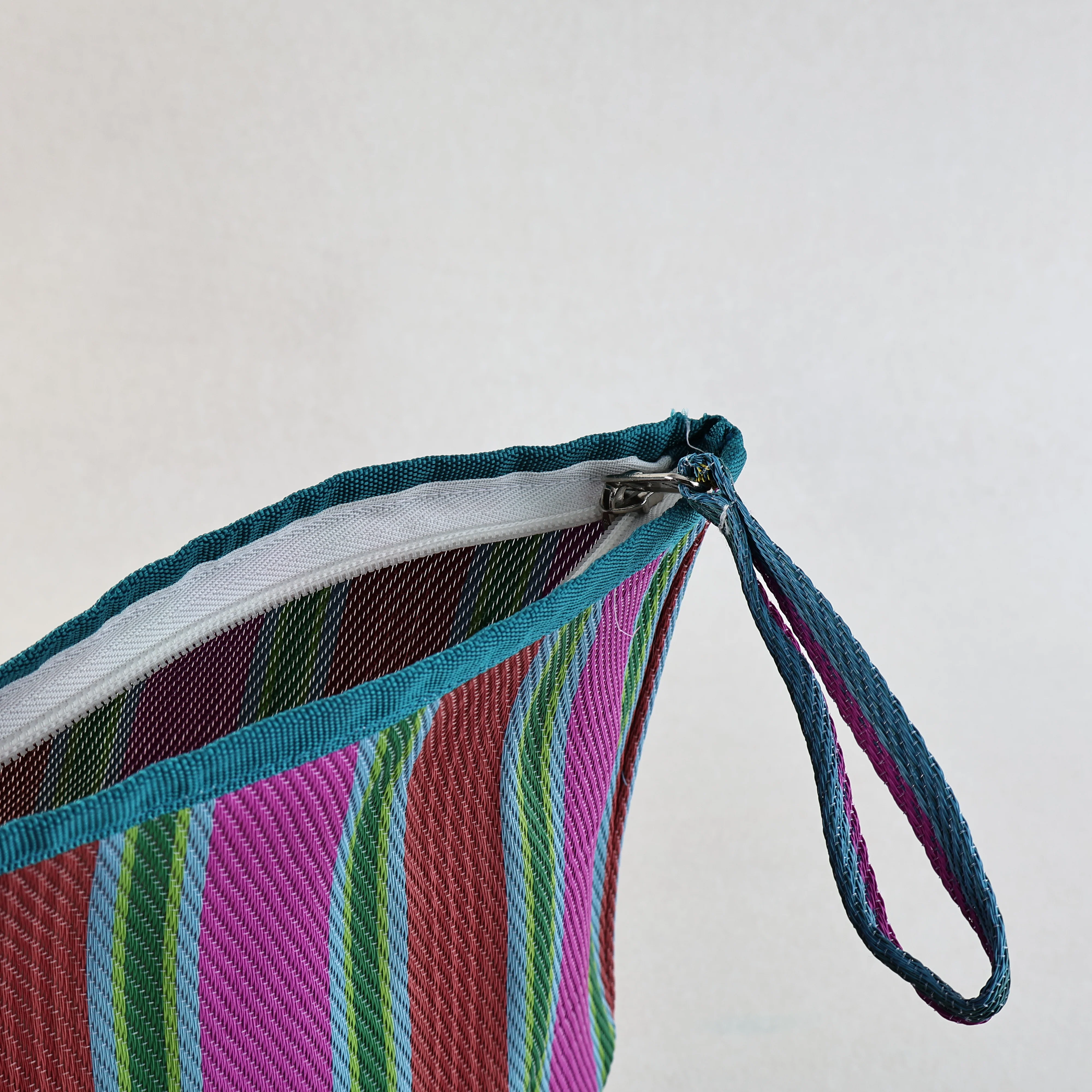 Fairtrade Nylon Striped Pouch - Image 7