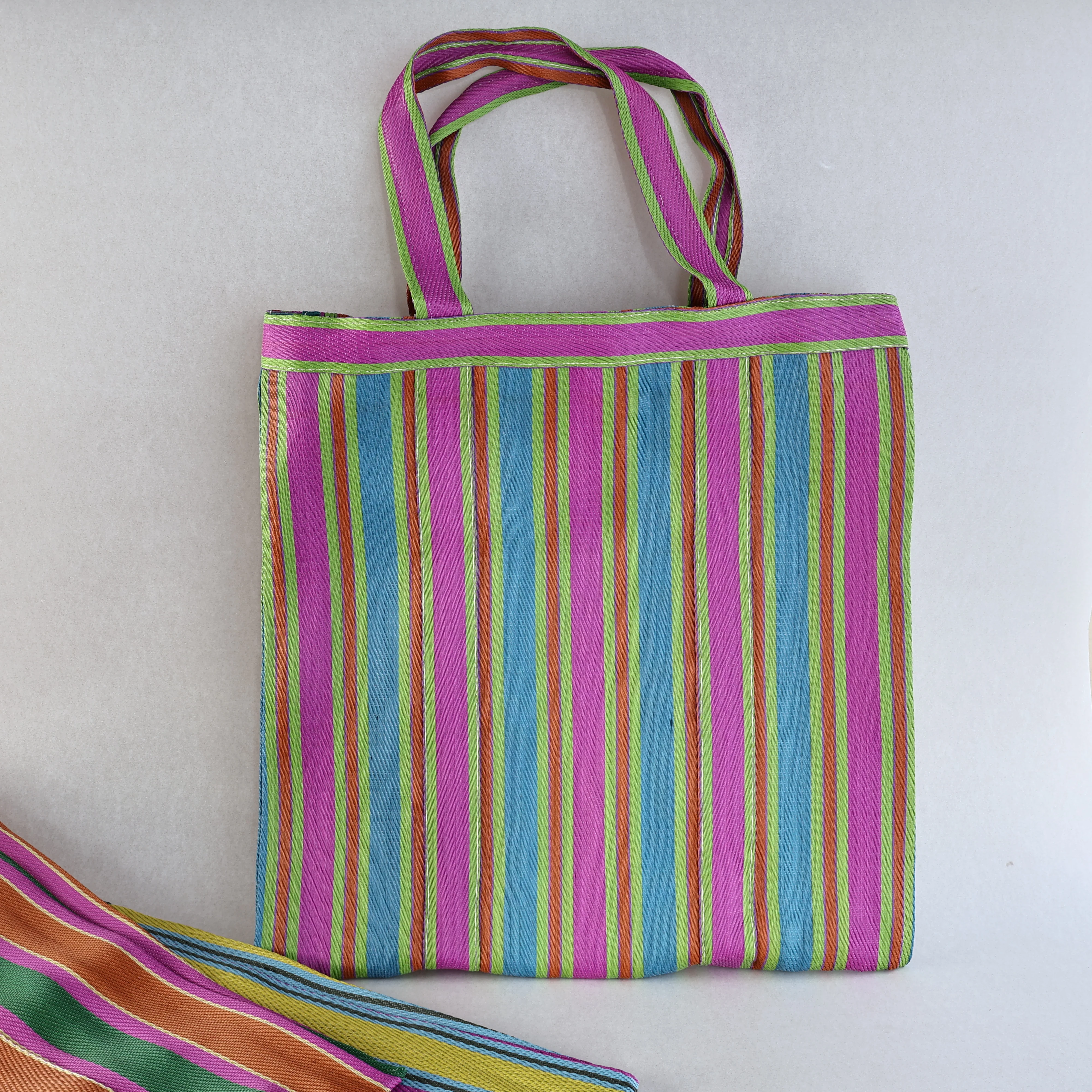 Fairtrade Nylon Striped Tote - Image 4