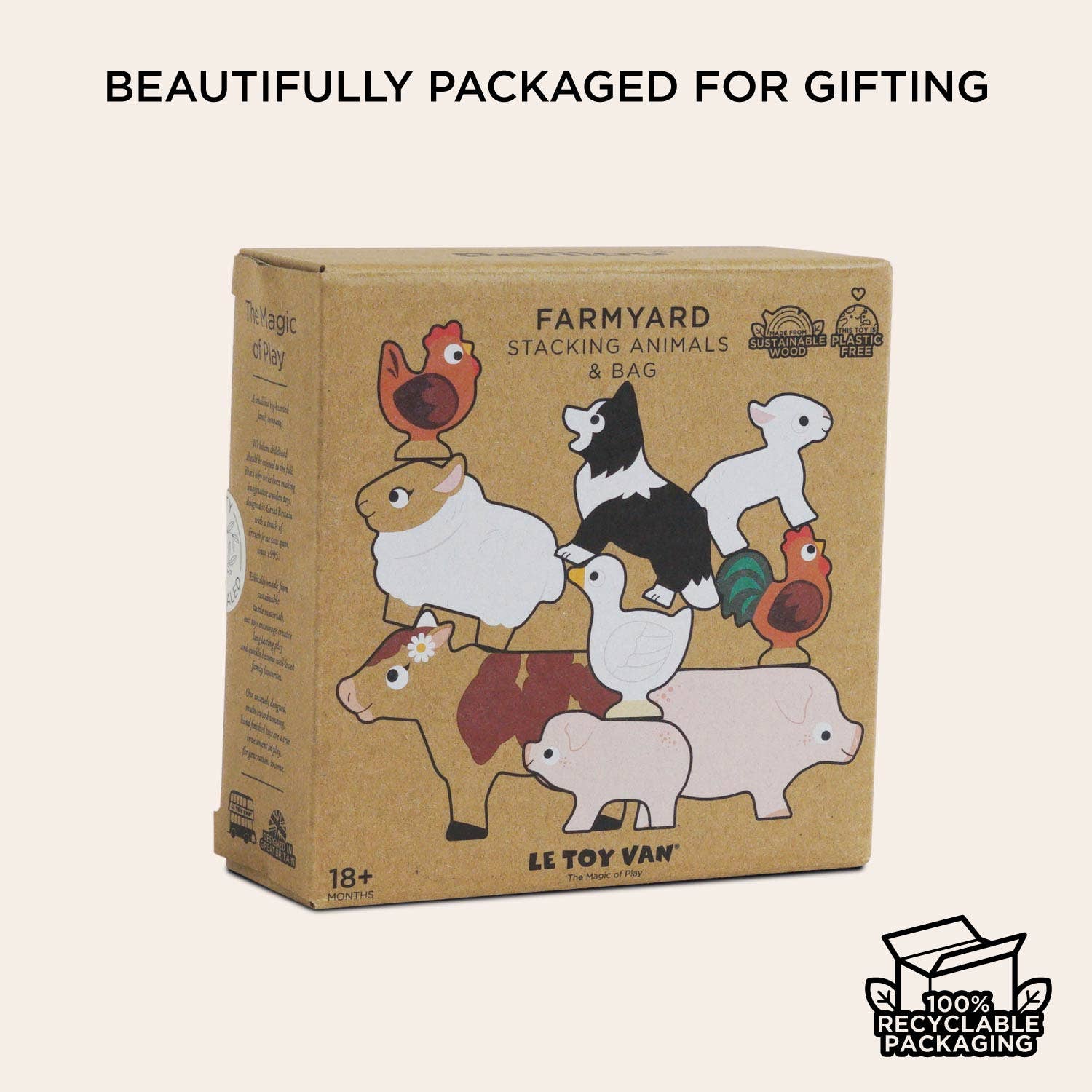 Wooden Toy Stacking Farmyard Animals - Image 8