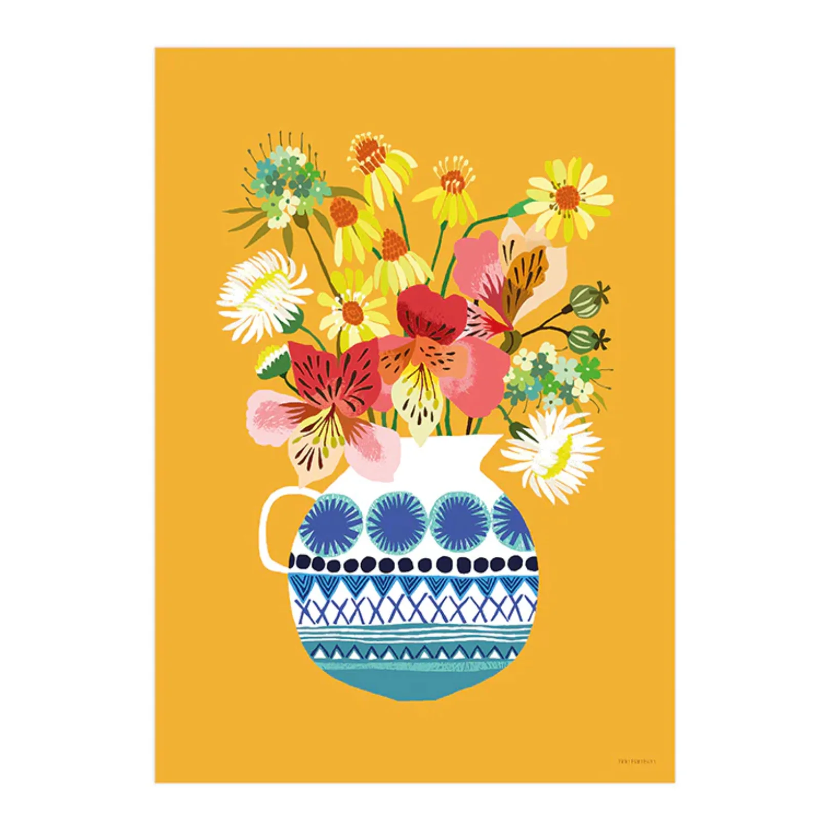 'Festival Flowers' Print