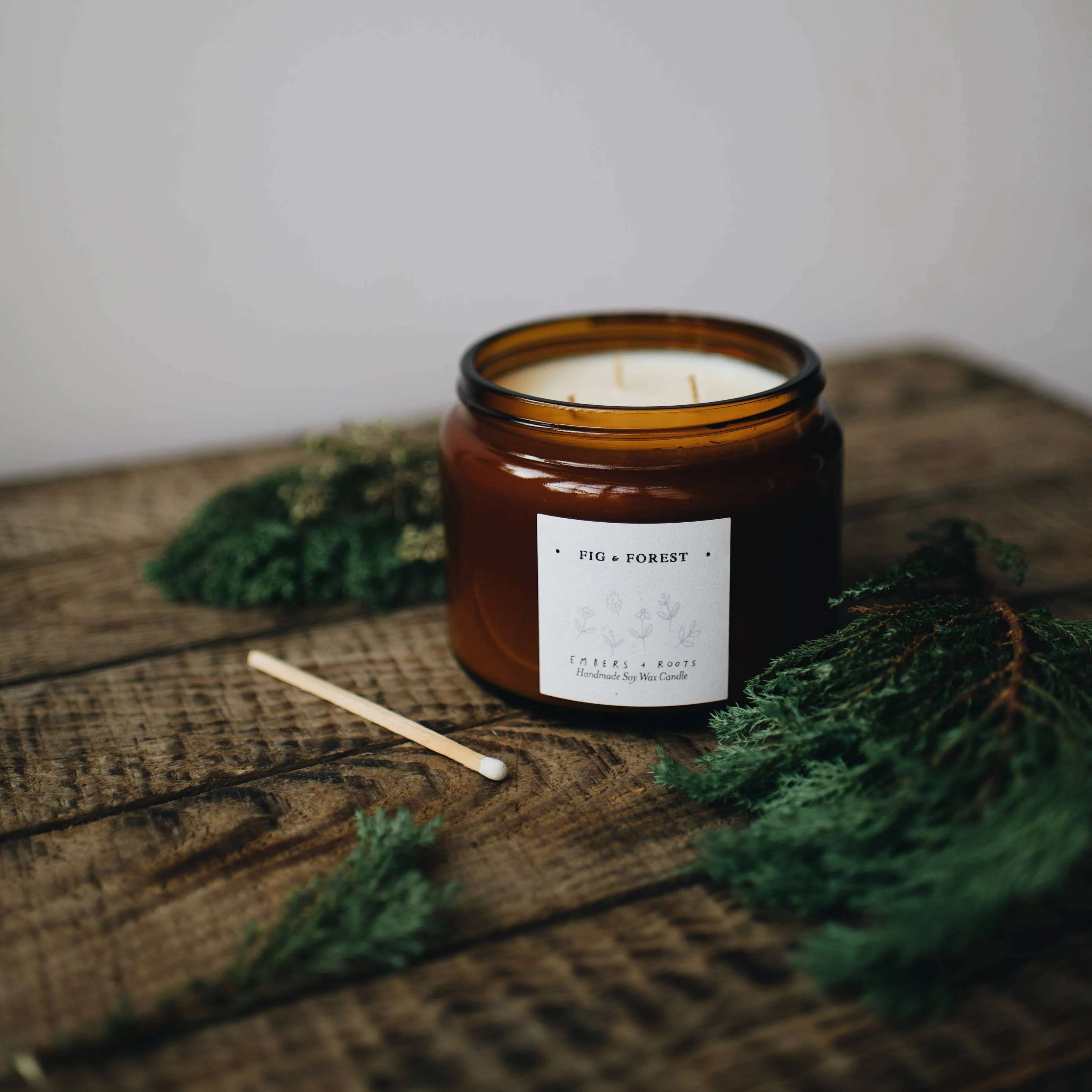 Large 3 Wick Soy Candle - Fig & Forest