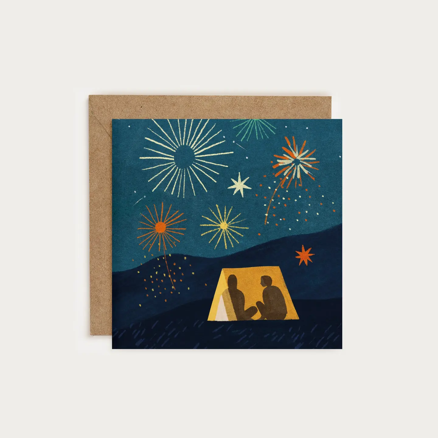 'Fireworks' Greetings Card