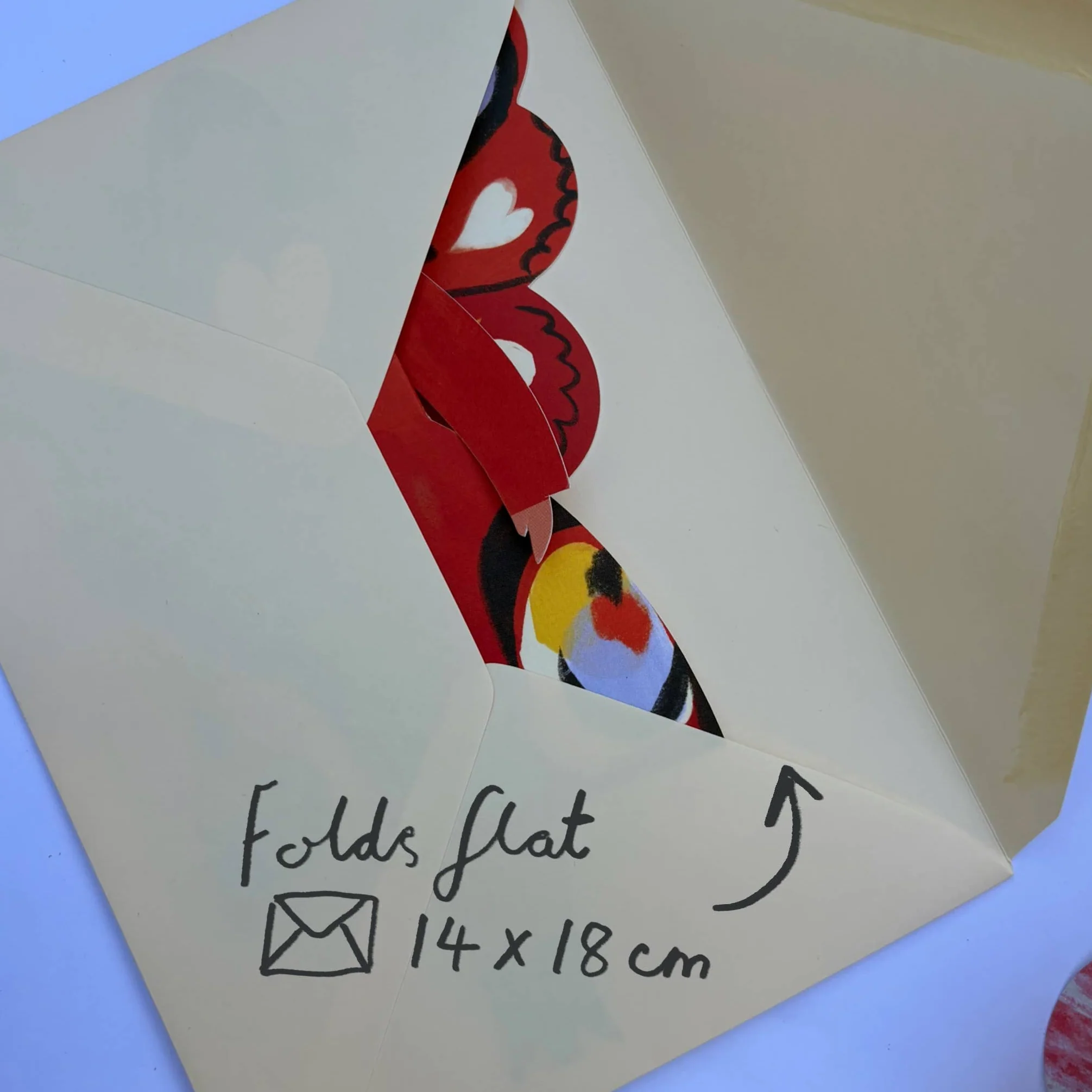 'Folka Butterfly Woman' Greetings Card - Image 3