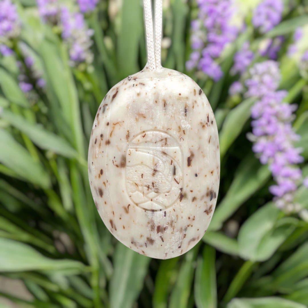 French Lavender Exfoliating Soap On A Rope - Image 3