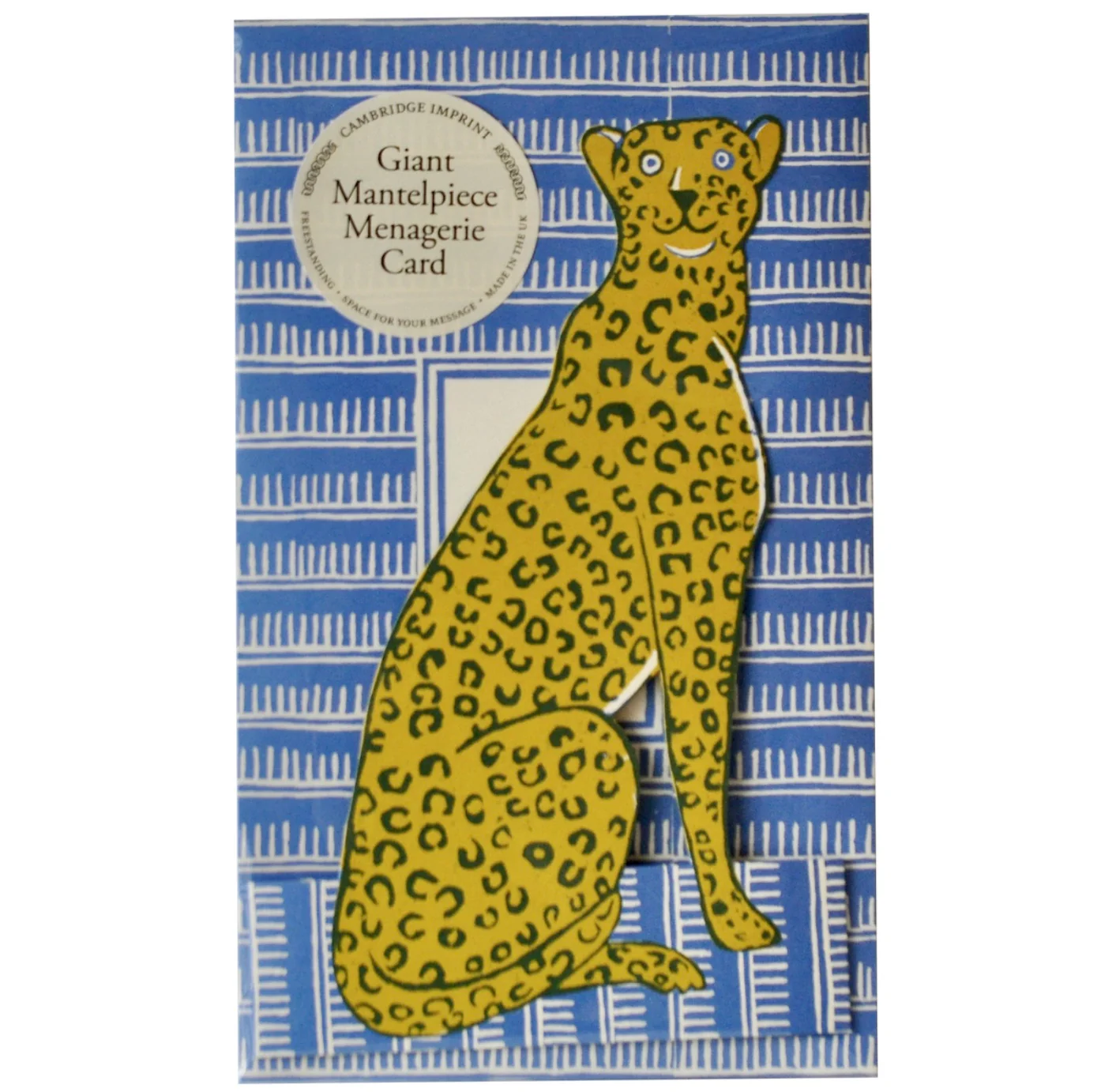 Giant Mantlepiece Managerie Greetings Card - Cheetah - Image 2