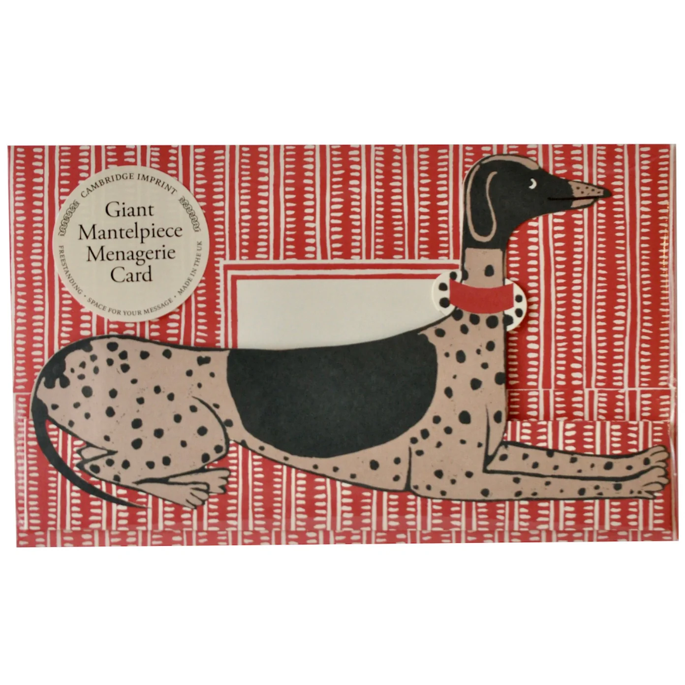 Giant Mantlepiece Managerie Greetings Card - Dog - Image 2