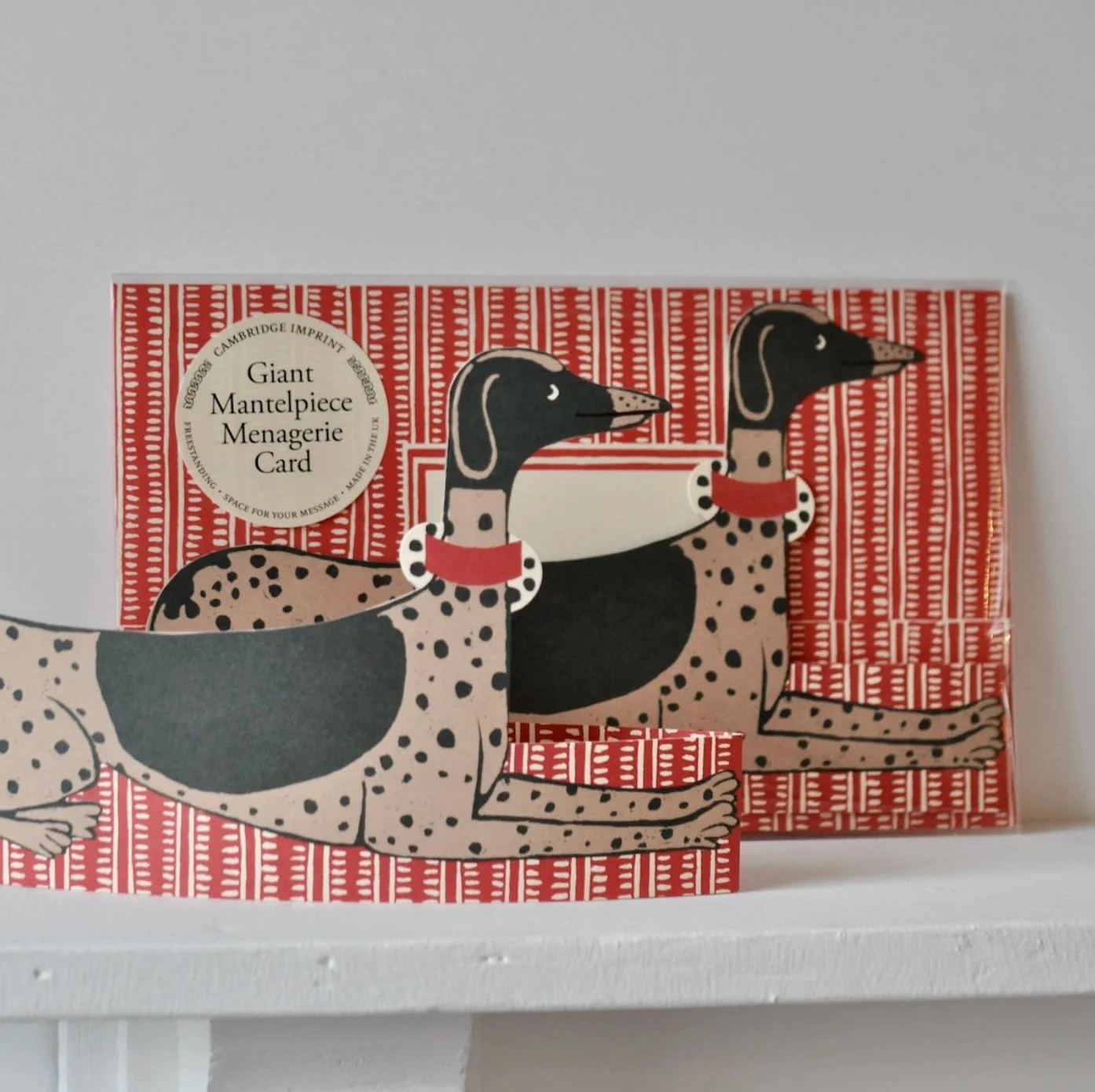 Giant Mantlepiece Managerie Greetings Card - Dog - Image 3