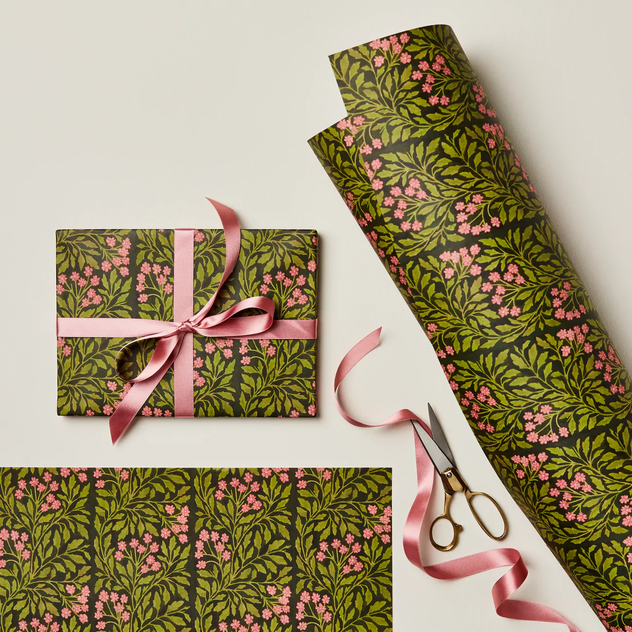 'Green Flora' Wrapping Paper