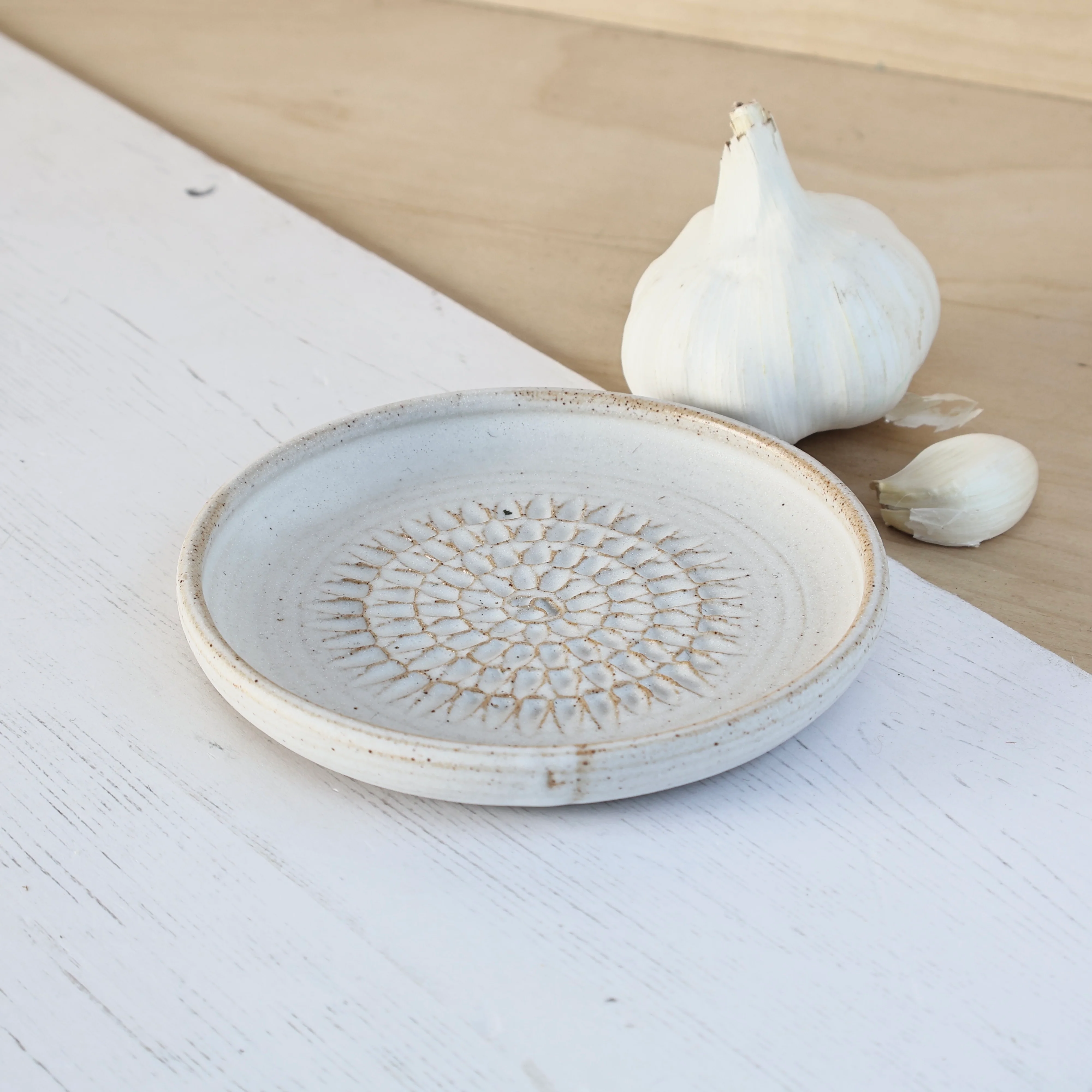 Handmade Ceramic Garlic Grater