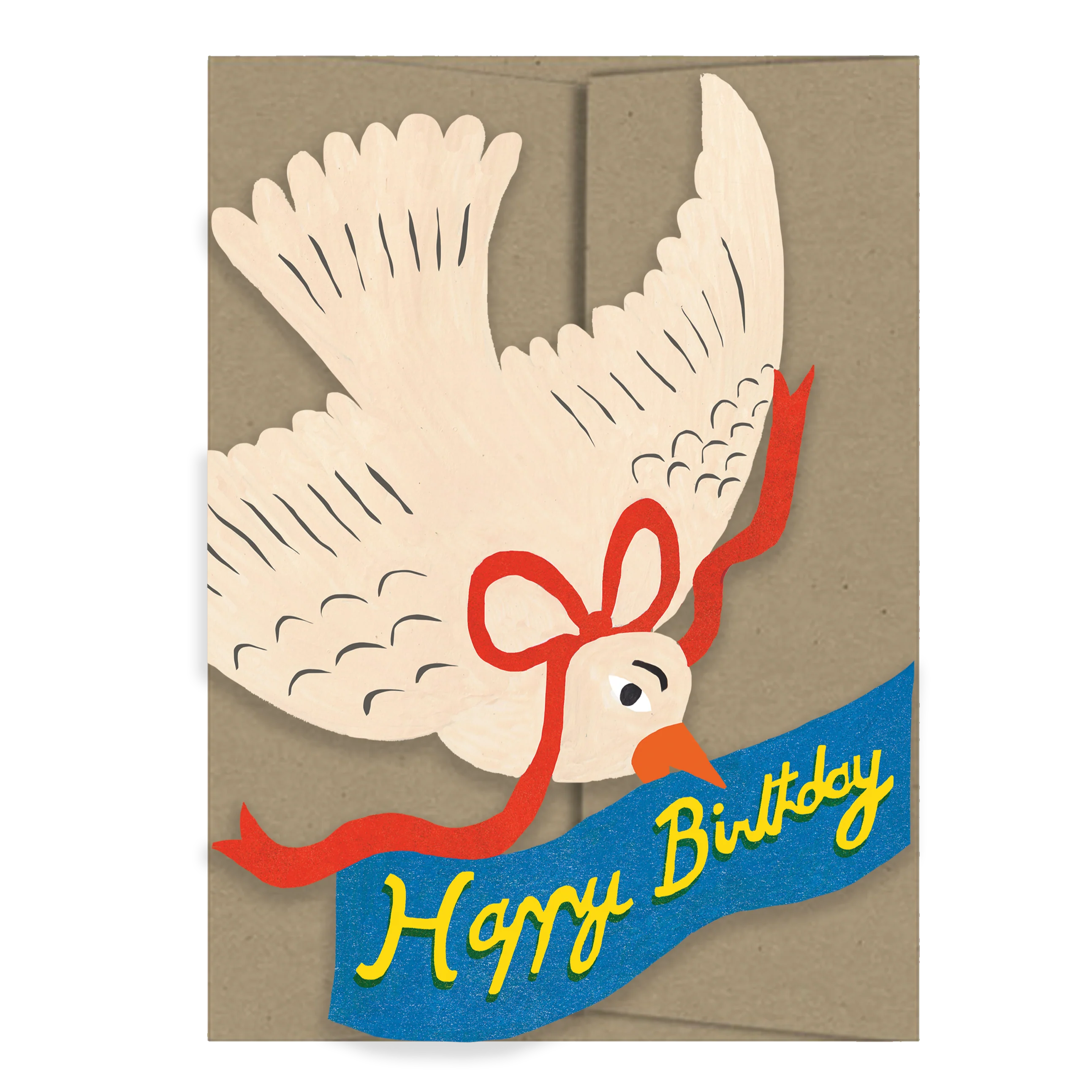 'Happy Birthday Bird' Greetings Card