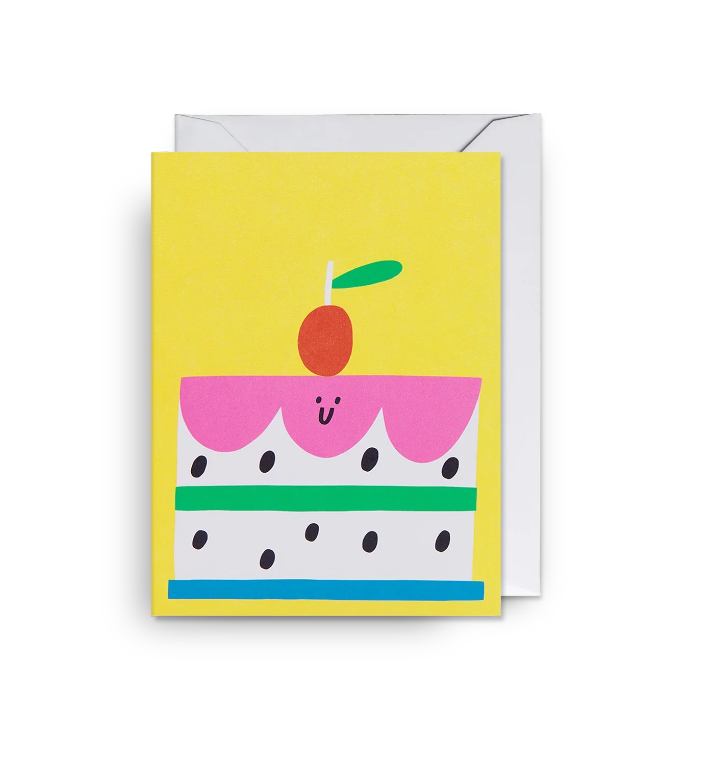 'Happy Cake' Mini Greetings Card